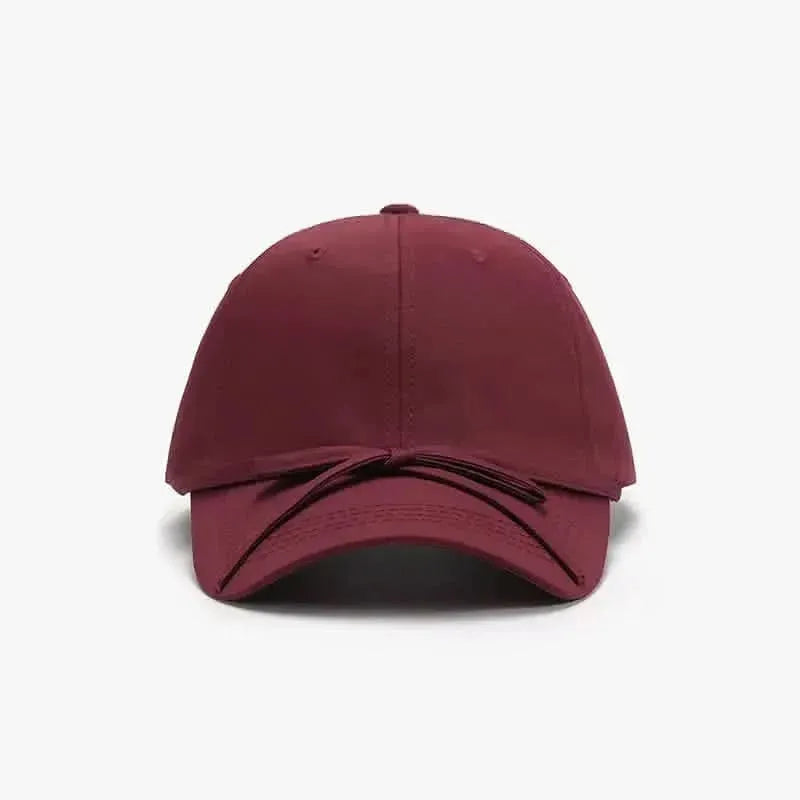Tied Bow Cotton Baseball Cap - Bad Moms Club