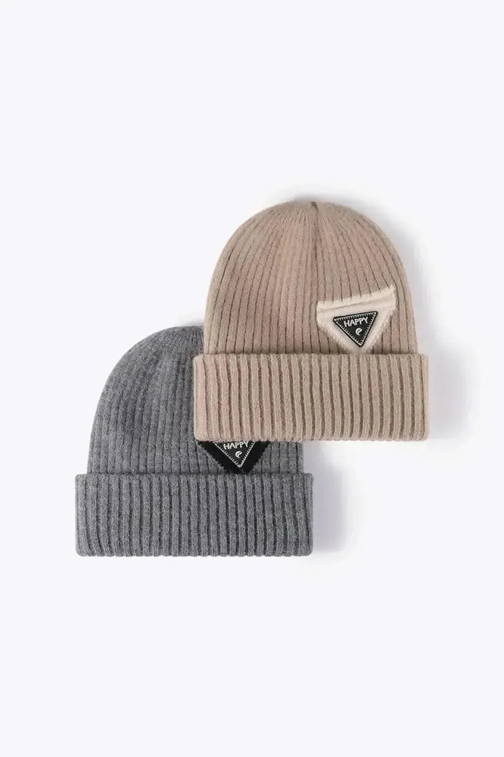 HAPPY Contrast Beanie - Bad Moms Club