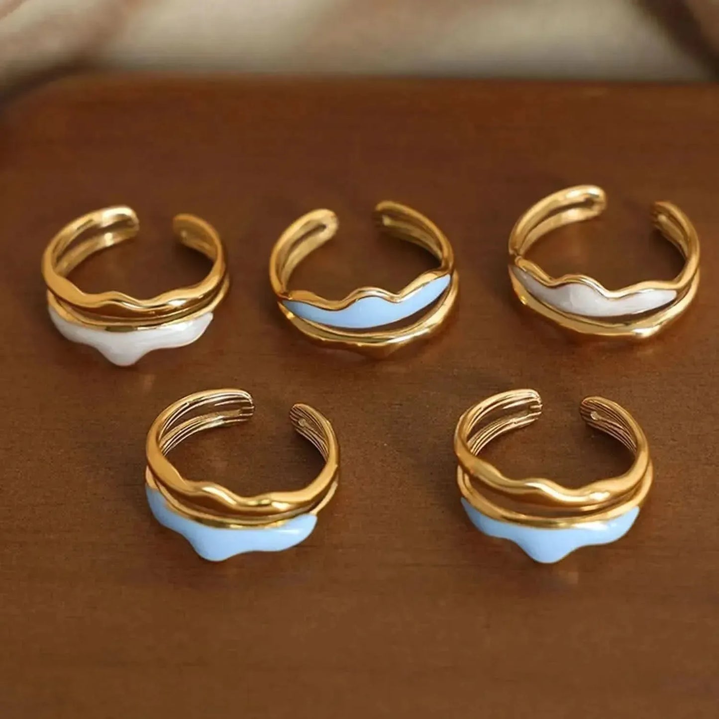 18K Gold-Plated Open Ring - Bad Moms Club