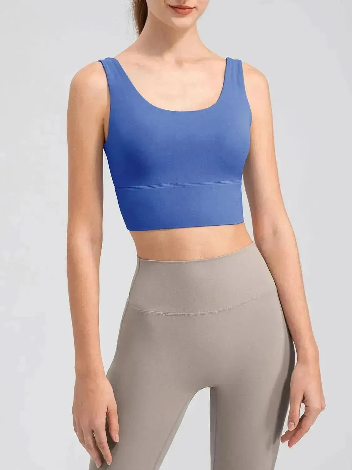 Scoop Neck Wide Strap Active Tank - Bad Moms Club