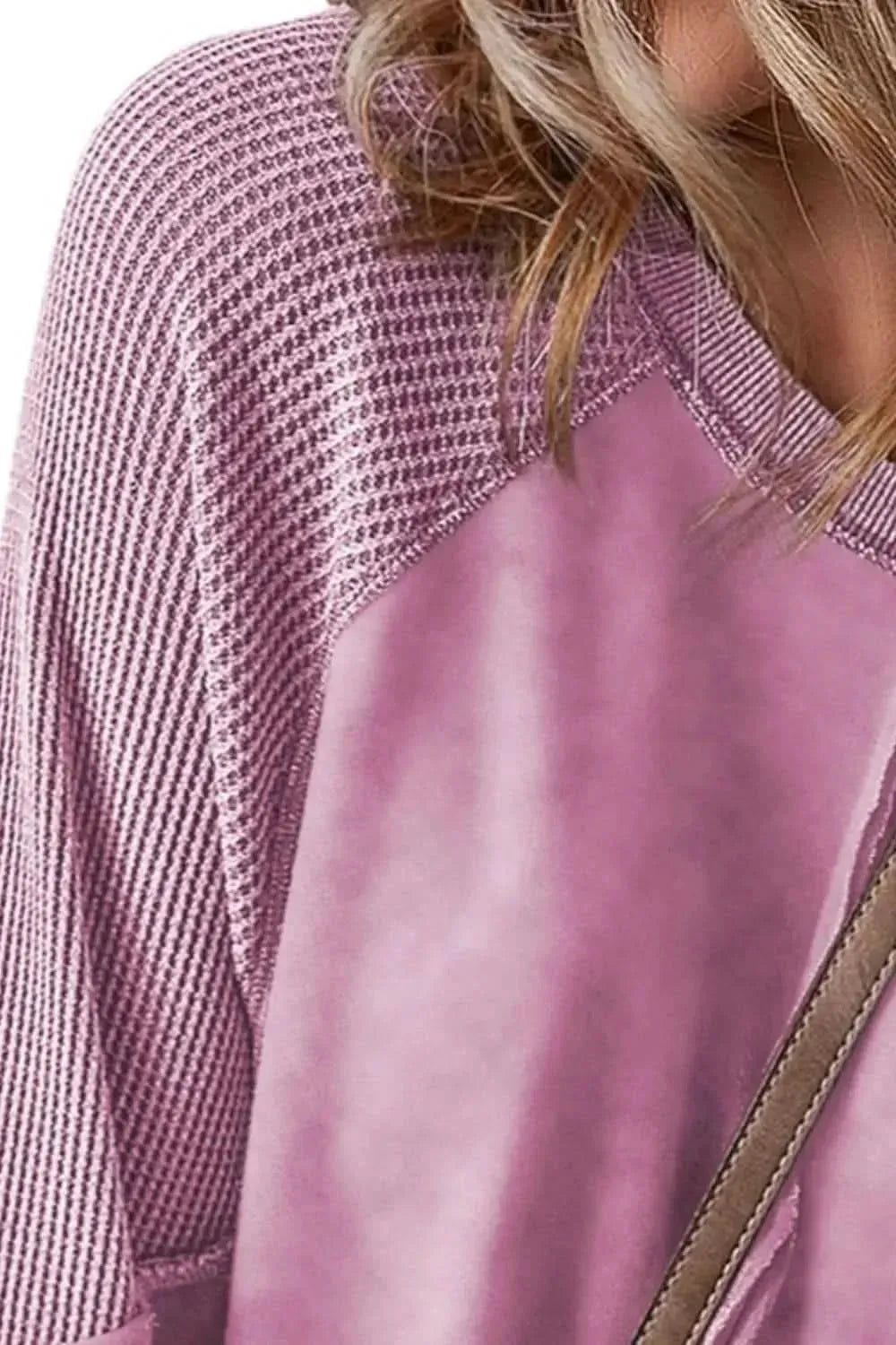 Exposed Seam Long Sleeve Sweatshirt - Bad Moms Club