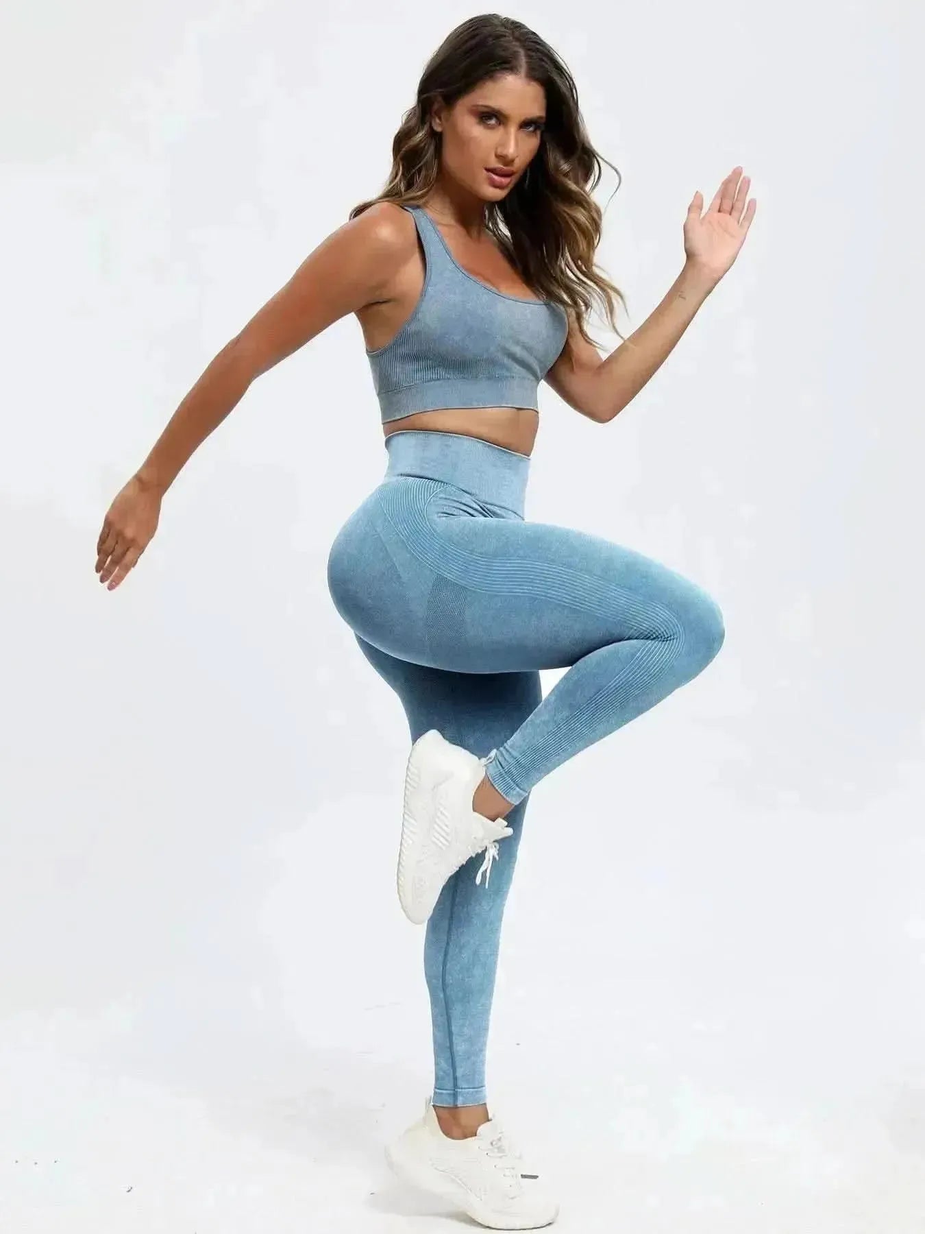 Scoop Neck Wide Strap Top and Pants Active Set - Bad Moms Club
