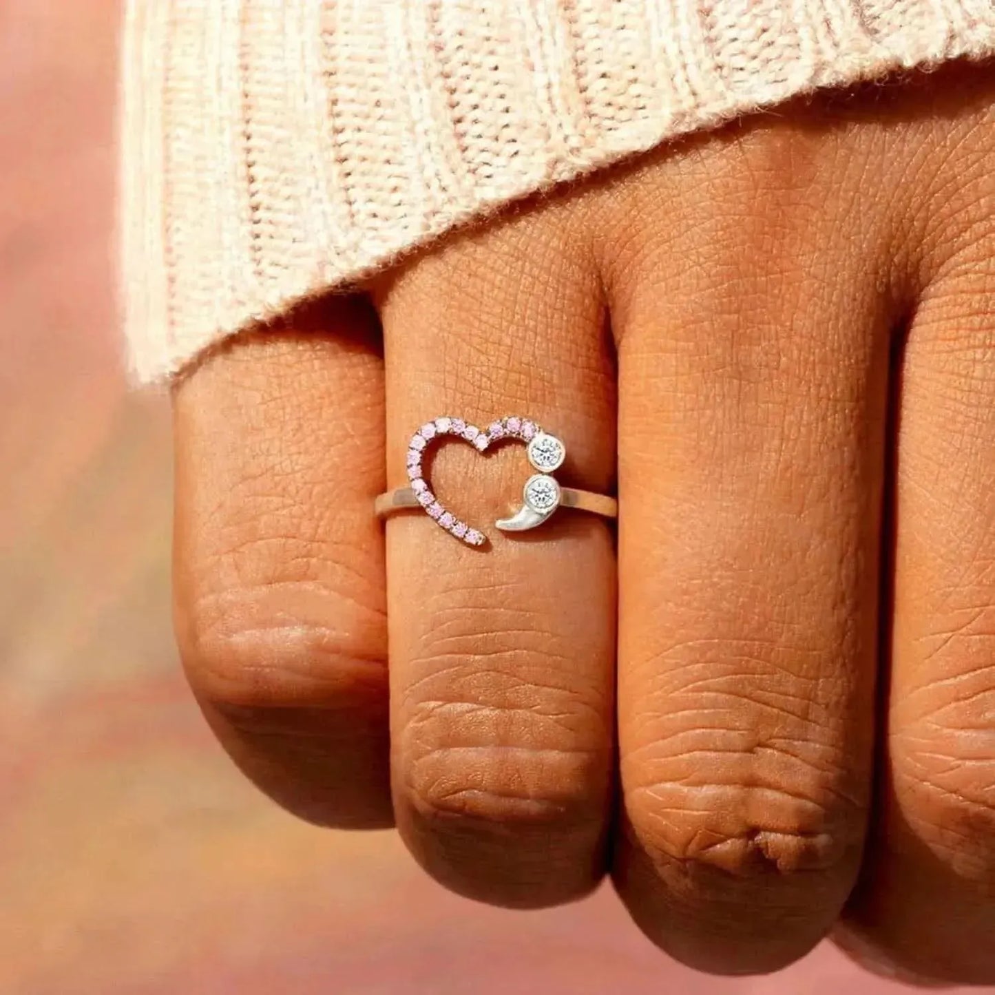 925 Sterling Silver Inlaid Zircon Ring - Bad Moms Club