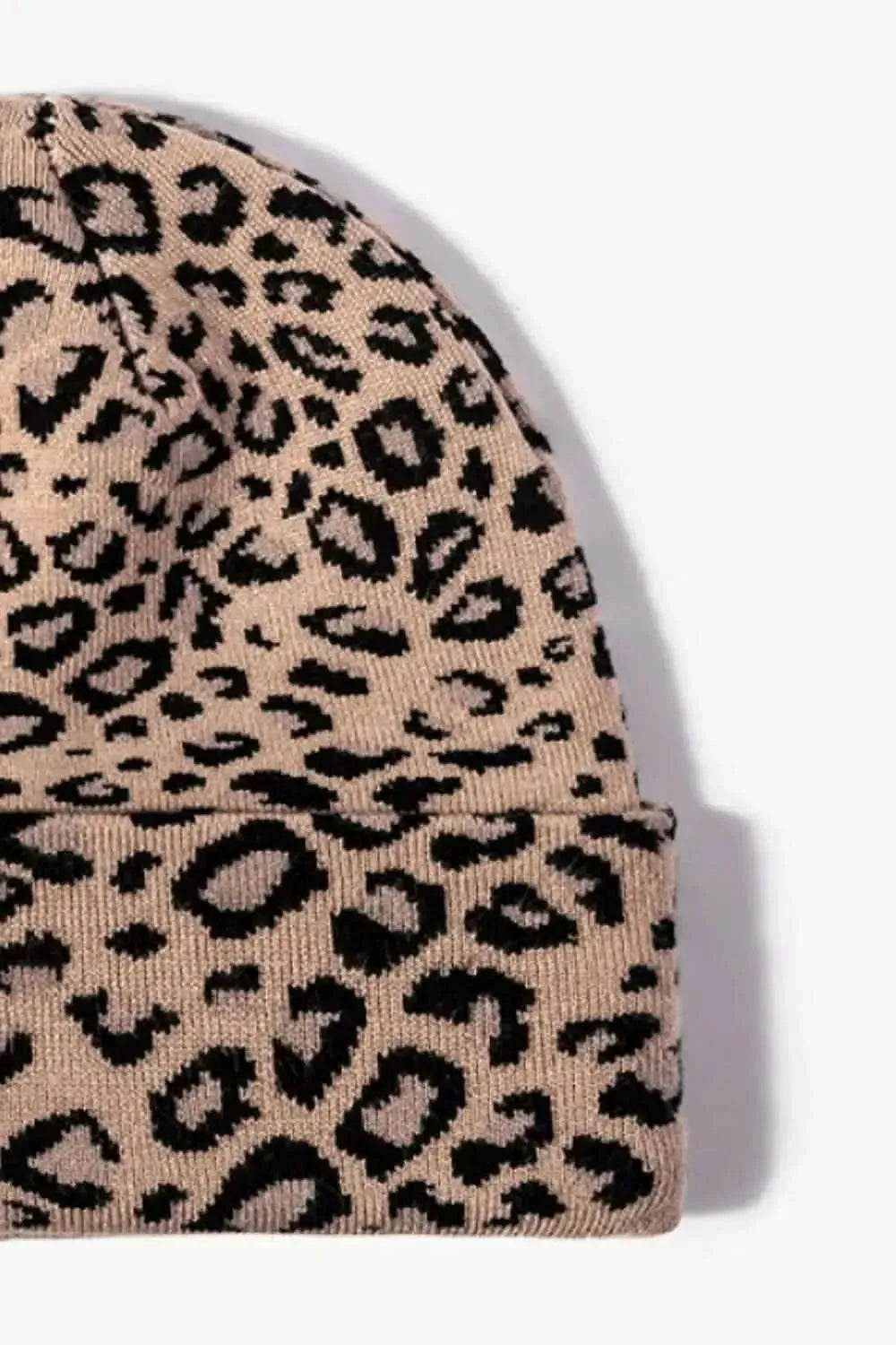 Leopard Pattern Cuffed Beanie - Bad Moms Club