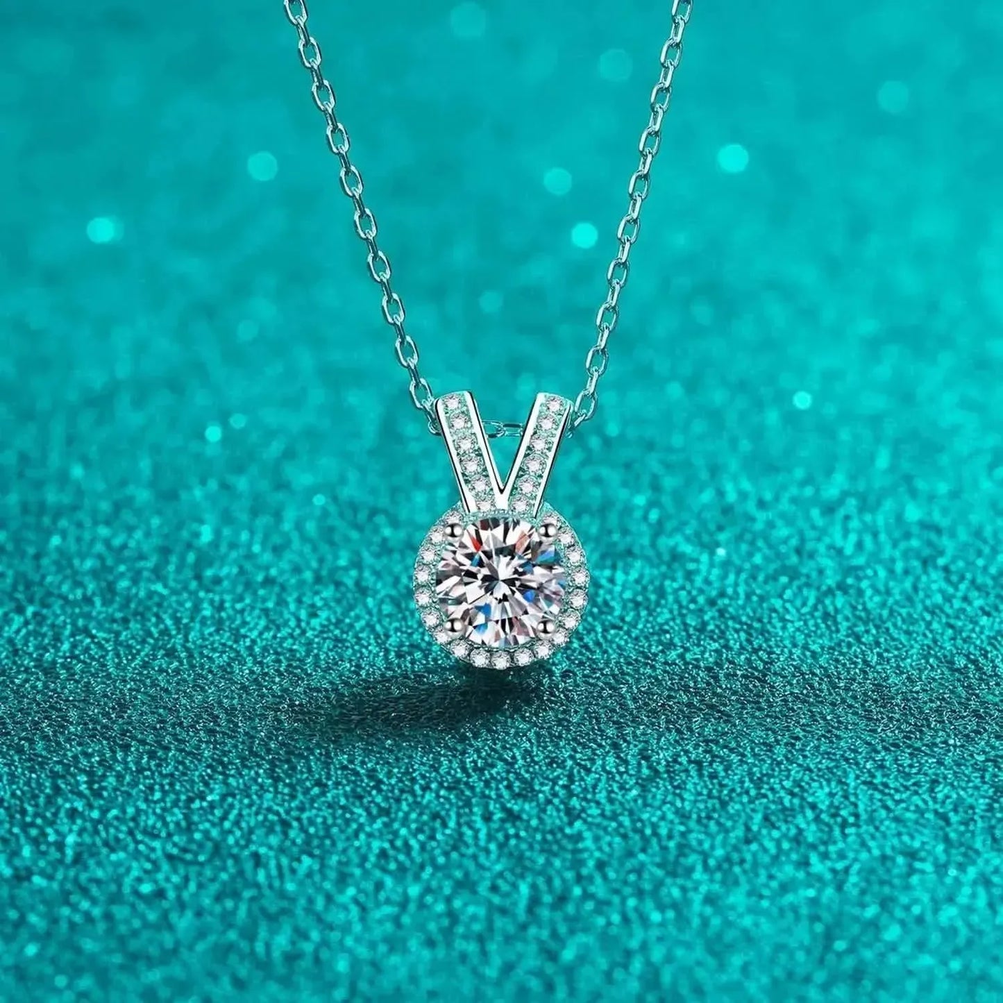 1 Carat Moissanite Rabbit Ears Shape Pendant Necklace - Bad Moms Club
