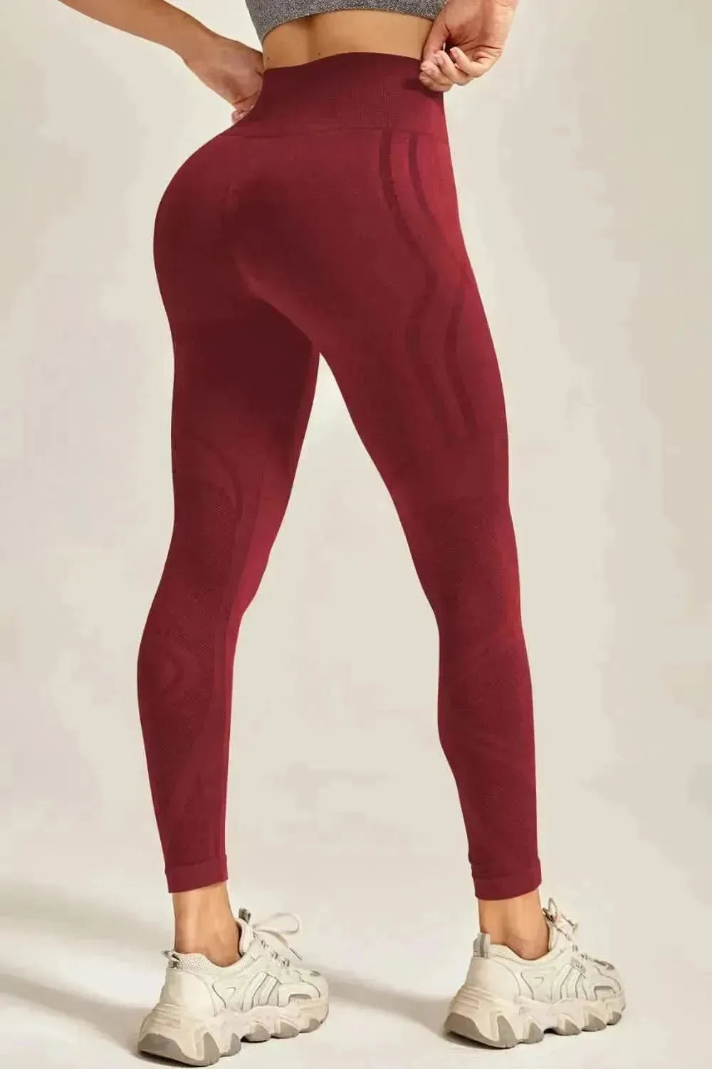 Wide Waistband Long Active Pants - Bad Moms Club