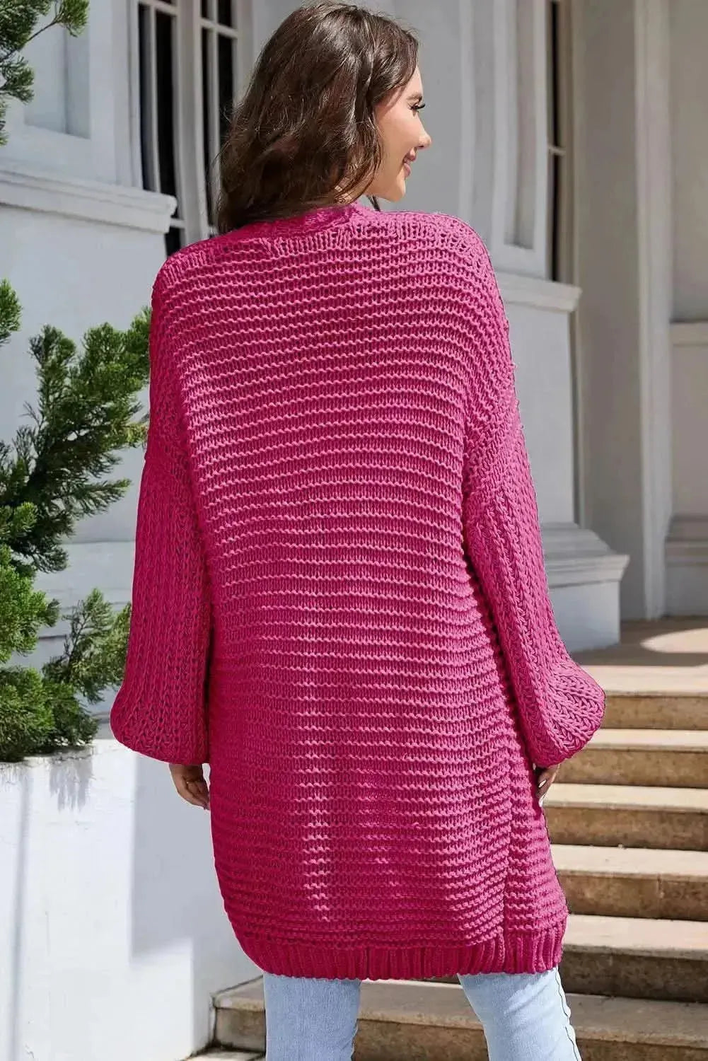 Open Front Longline Cardigan - Bad Moms Club
