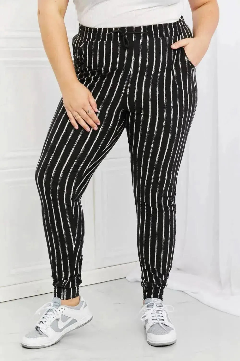 Leggings Depot Stay In Full Size Joggers - Bad Moms Club