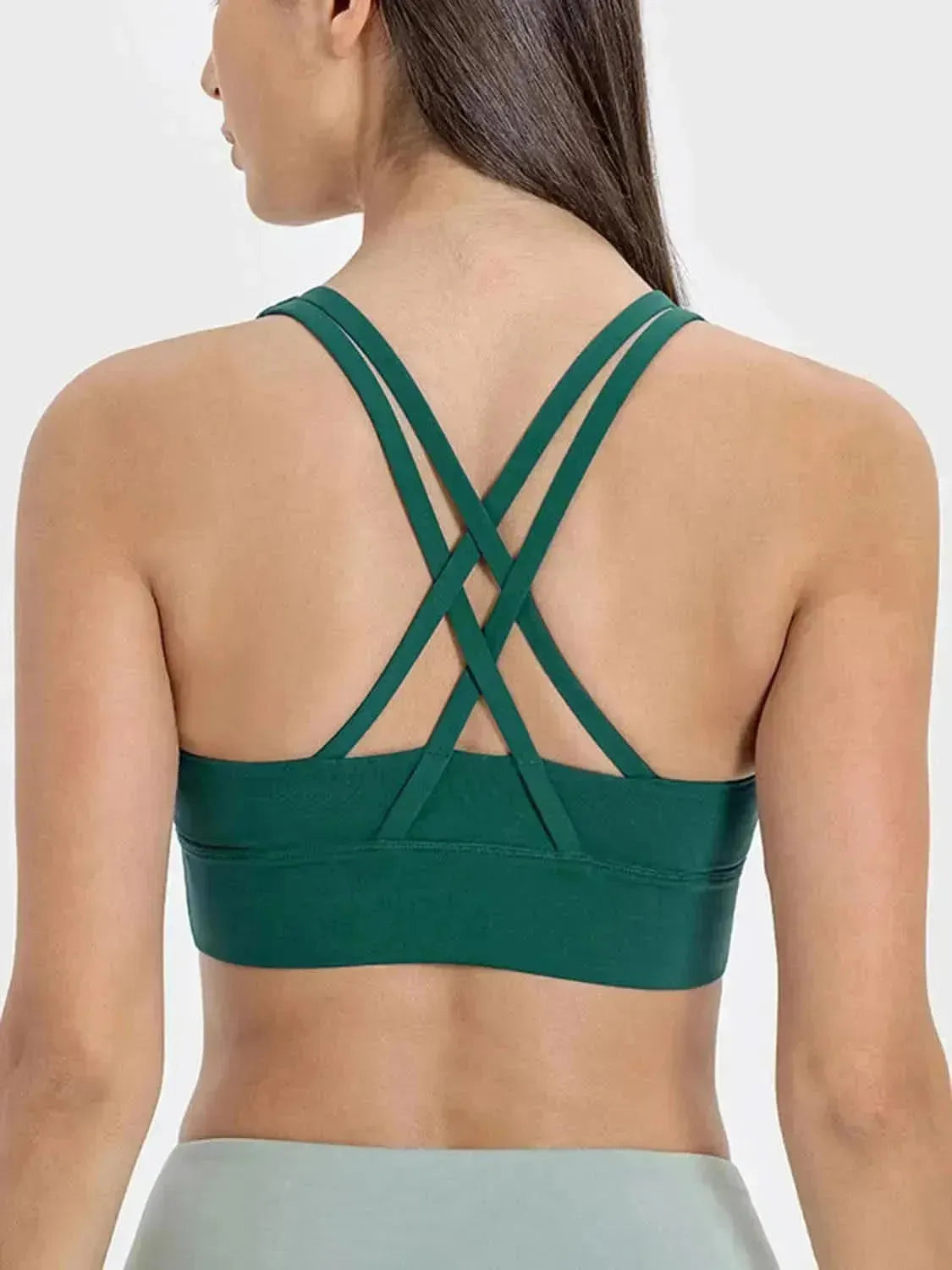 Crisscross Scoop Neck Active Tank - Bad Moms Club