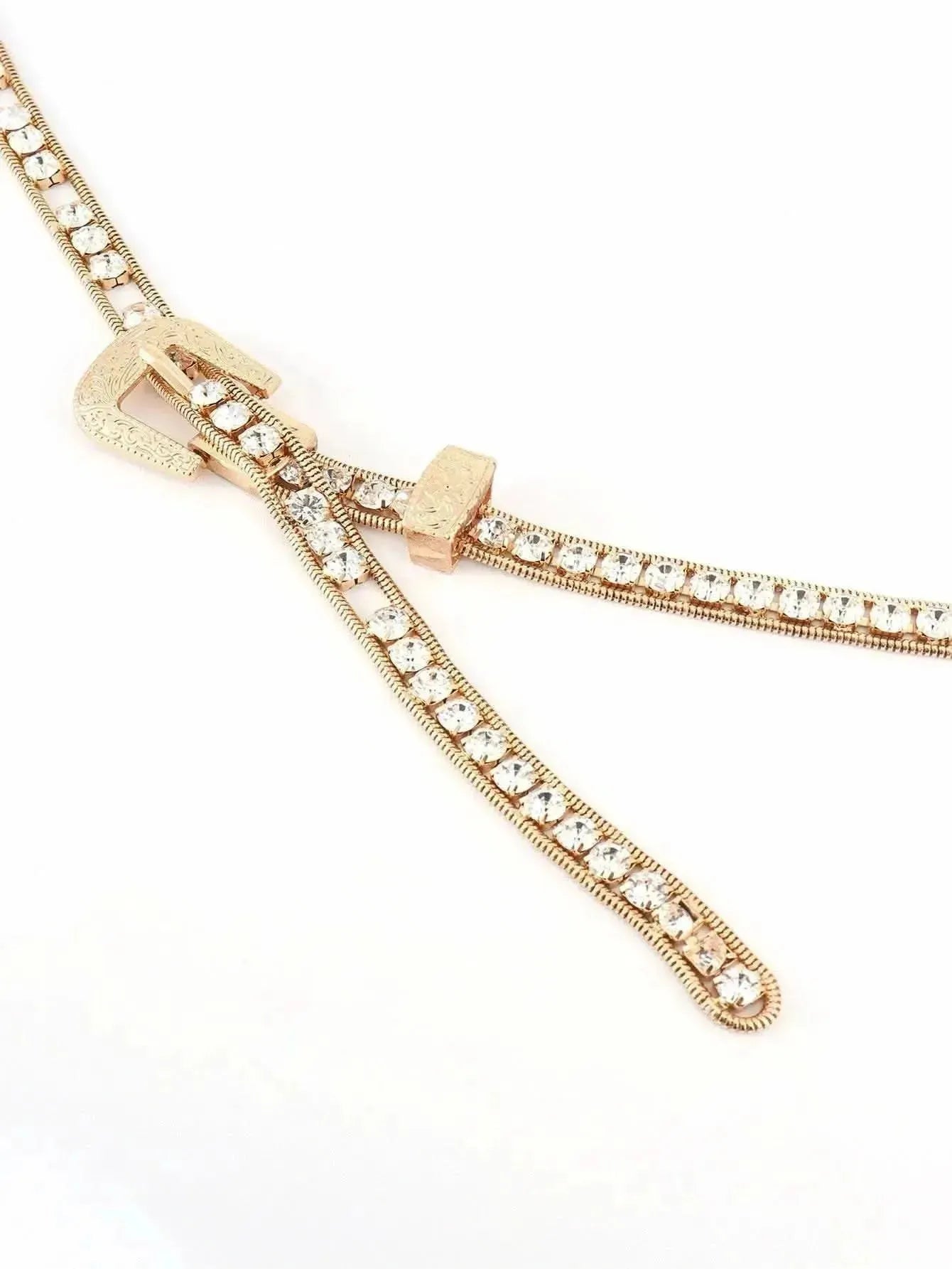 Rhinestone Metal Belt - Bad Moms Club