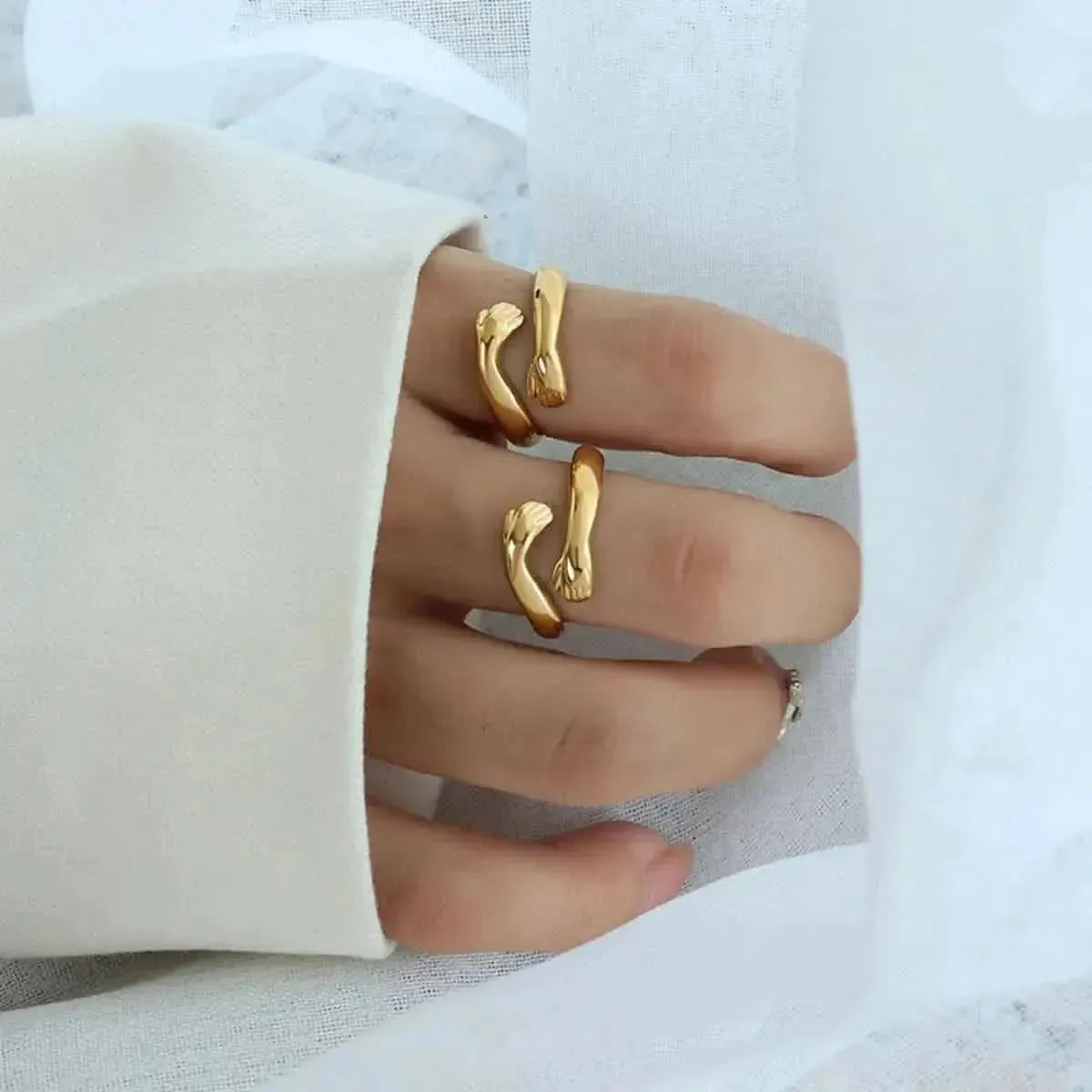 Titanium Steel Hug Bypass Ring - Bad Moms Club