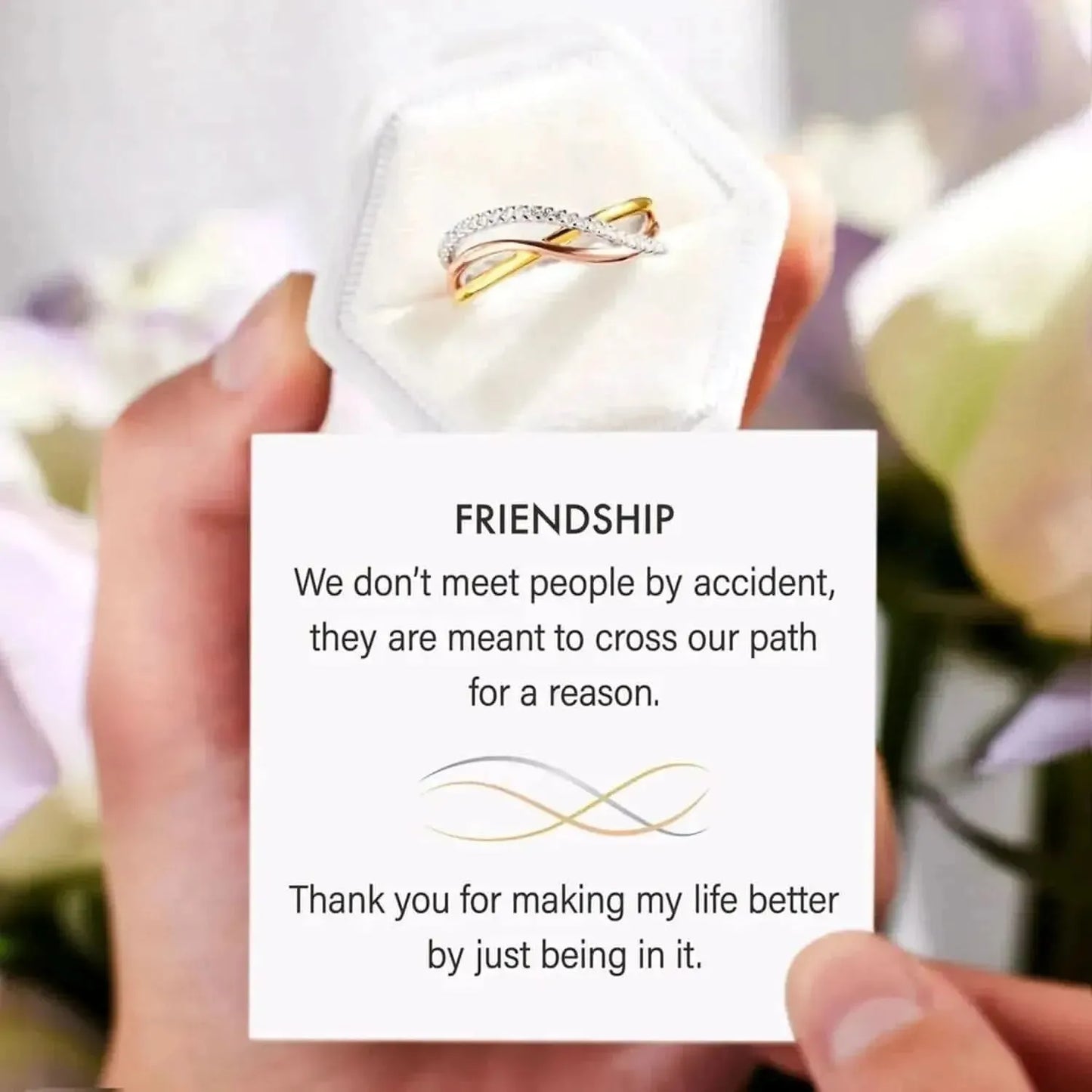 Crisscross Gold-Plated 925 Sterling Silver Ring - Bad Moms Club