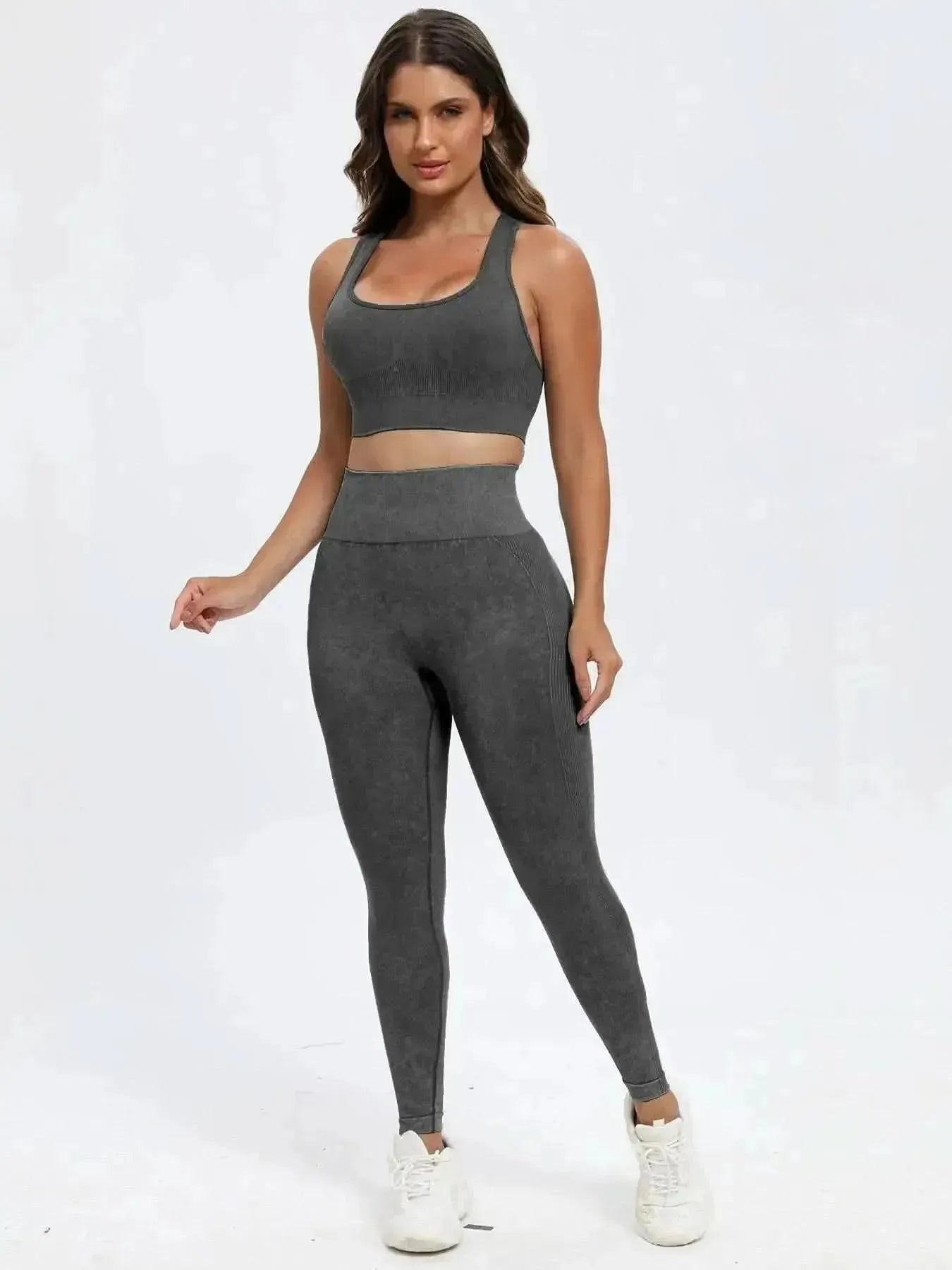Scoop Neck Wide Strap Top and Pants Active Set - Bad Moms Club