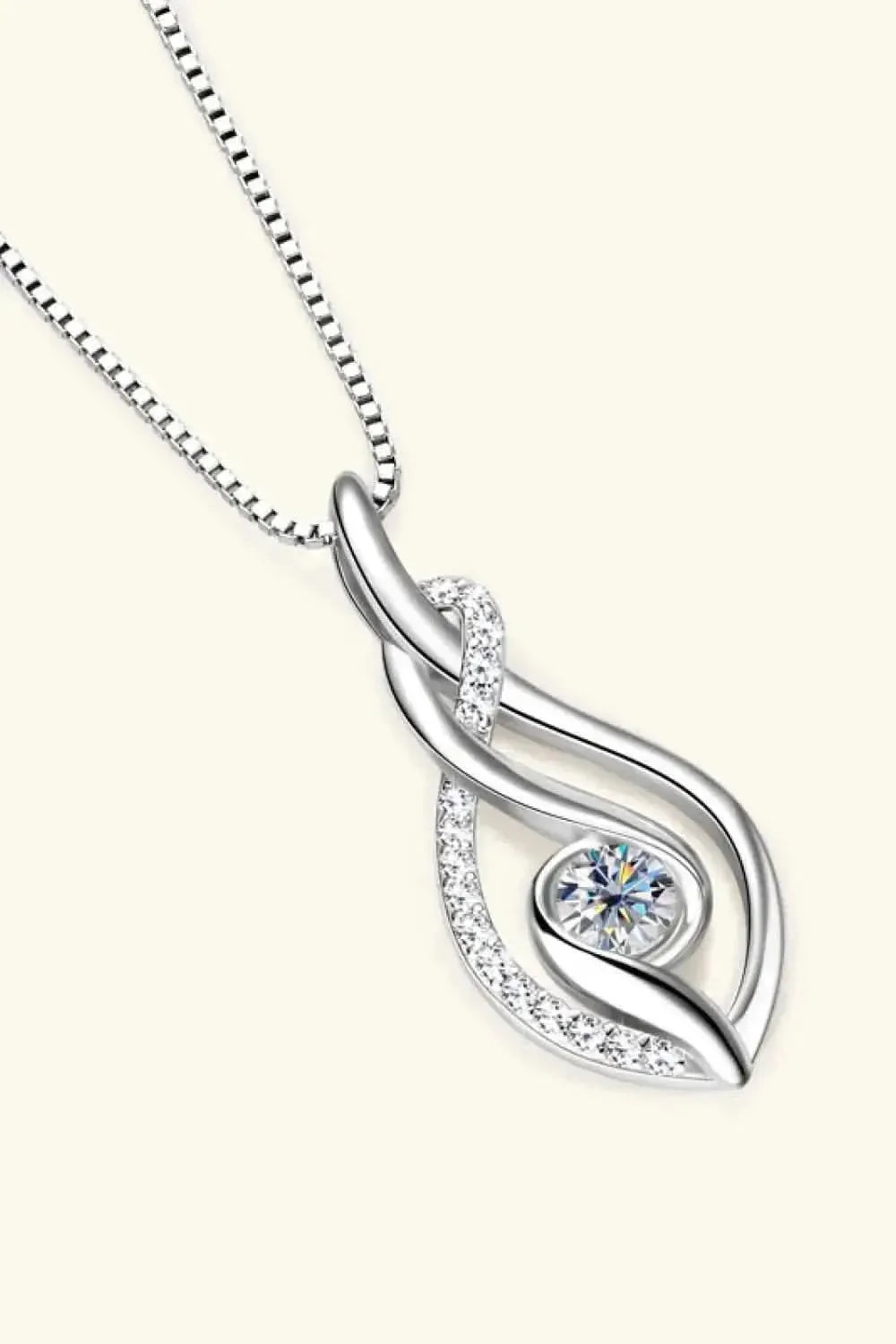 Moissanite 925 Sterling Silver Necklace - Bad Moms Club