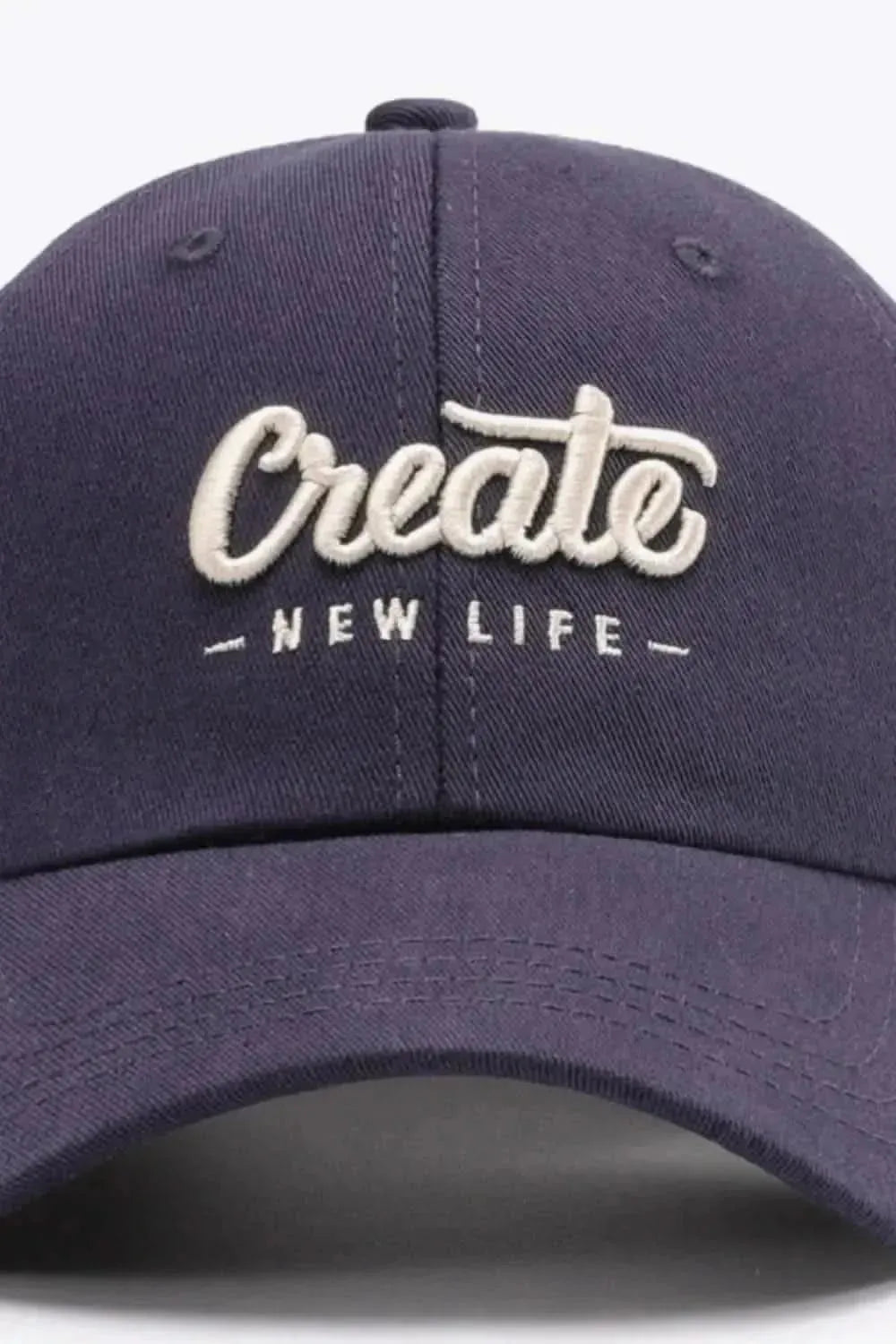 CREATE NEW LIFE Adjustable Cotton Baseball Cap - Bad Moms Club