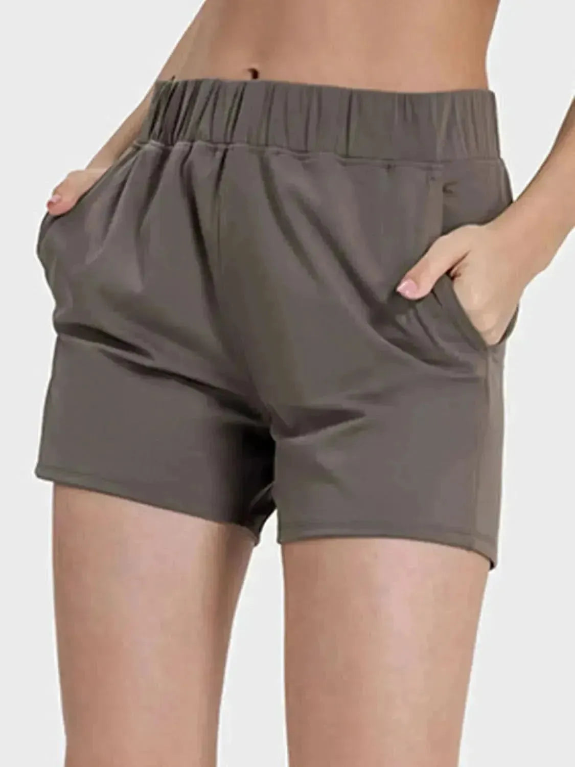 Elastic Waist Active Shorts - Bad Moms Club