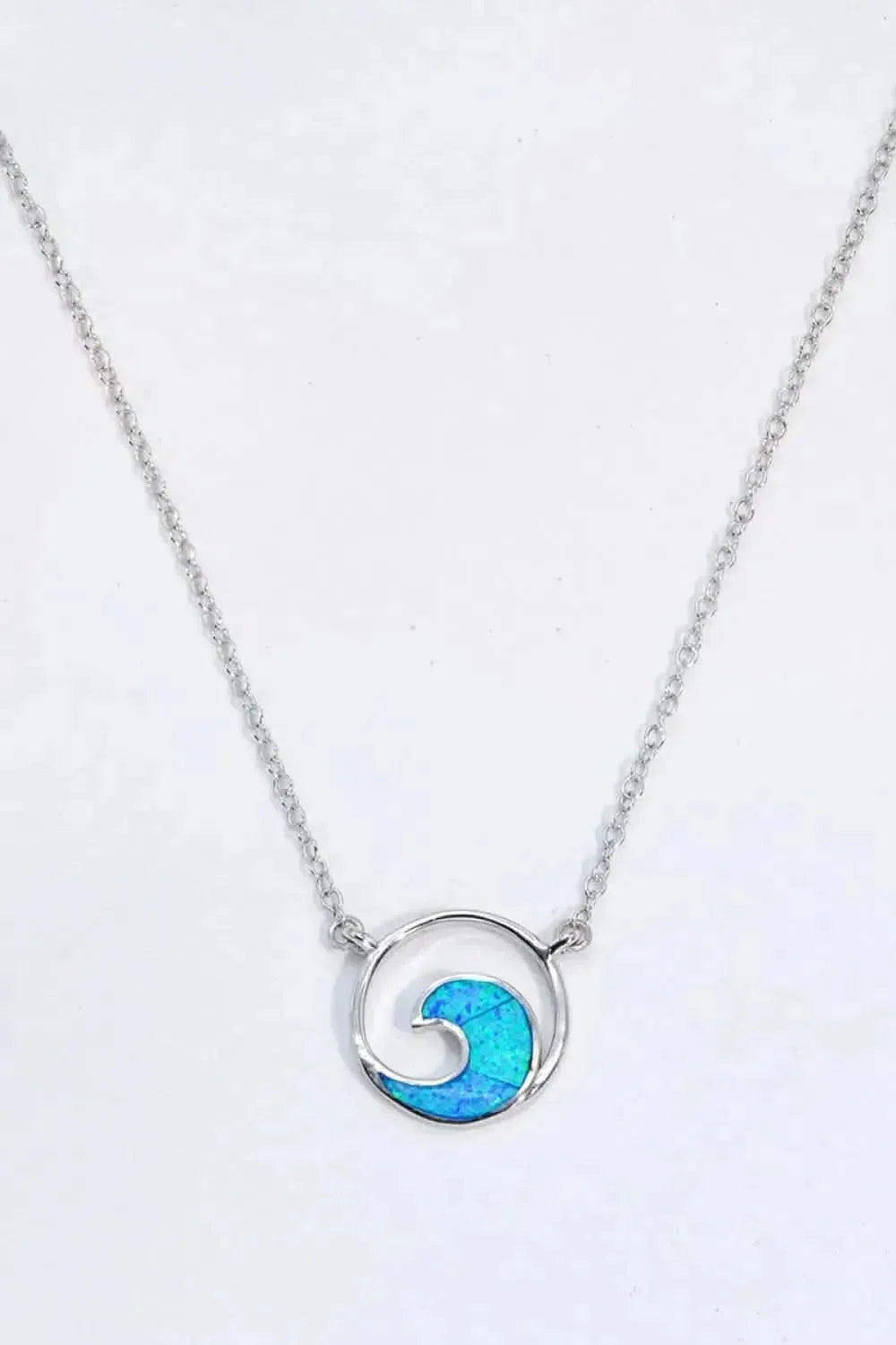 Opal Wave Pendant Necklace - Bad Moms Club