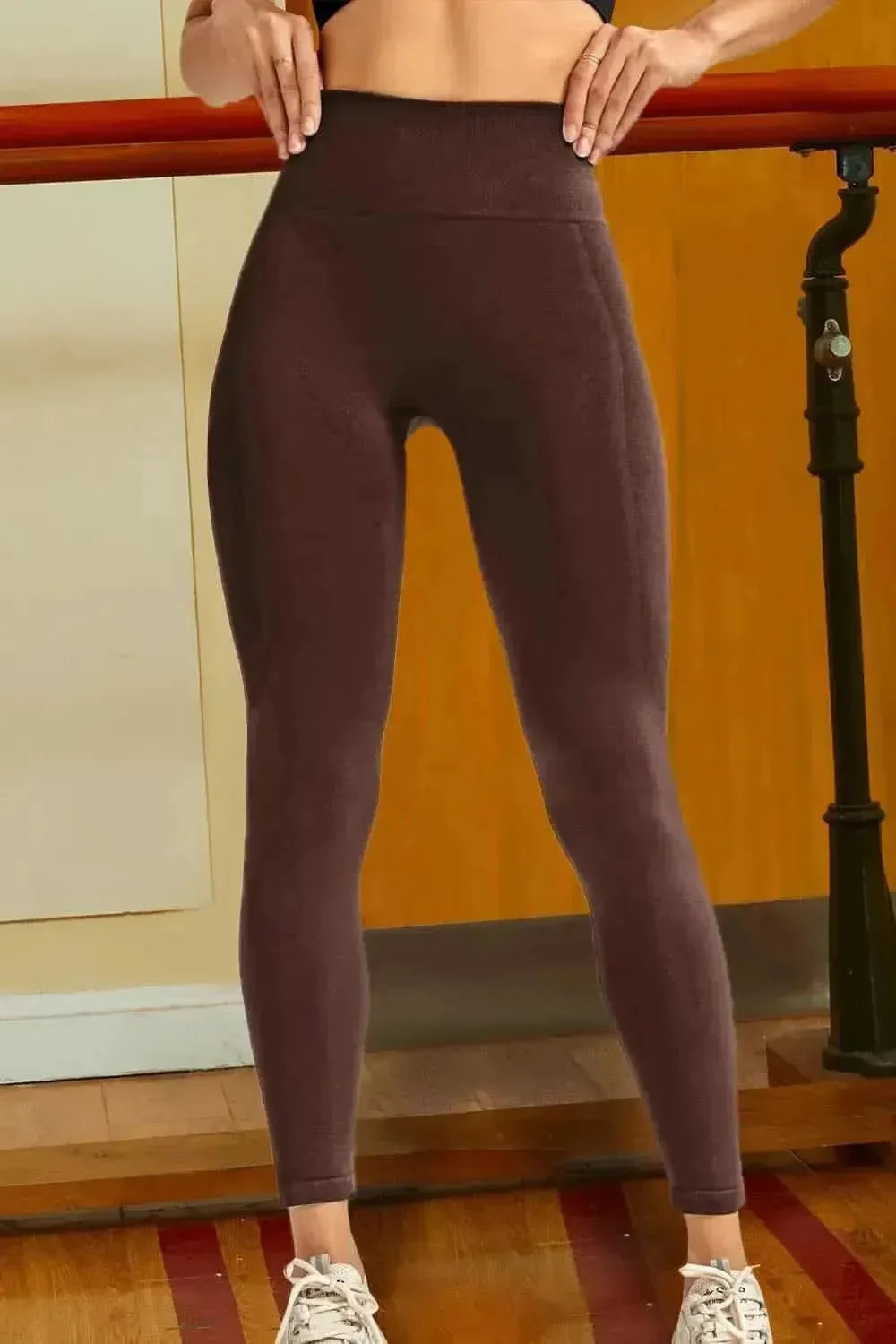 Wide Waistband Sports Leggings - Bad Moms Club