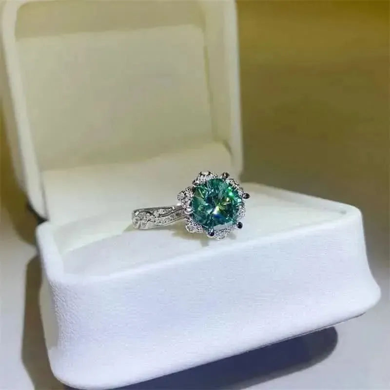 2 Carat Moissanite 925 Sterling Silver Ring - Bad Moms Club