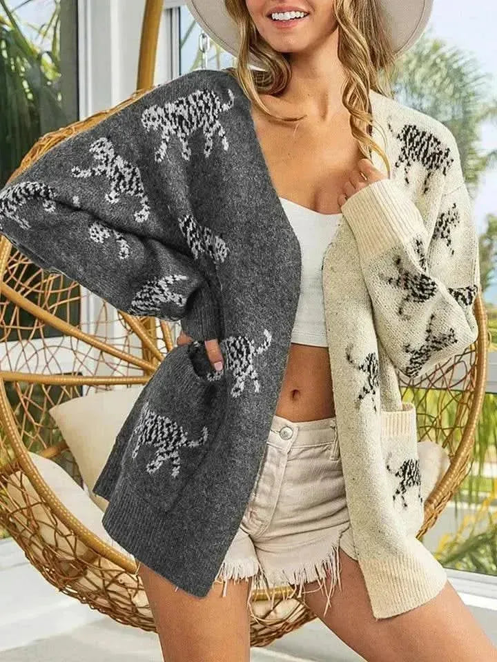 Open Front Cardigan with Pockets - Bad Moms Club