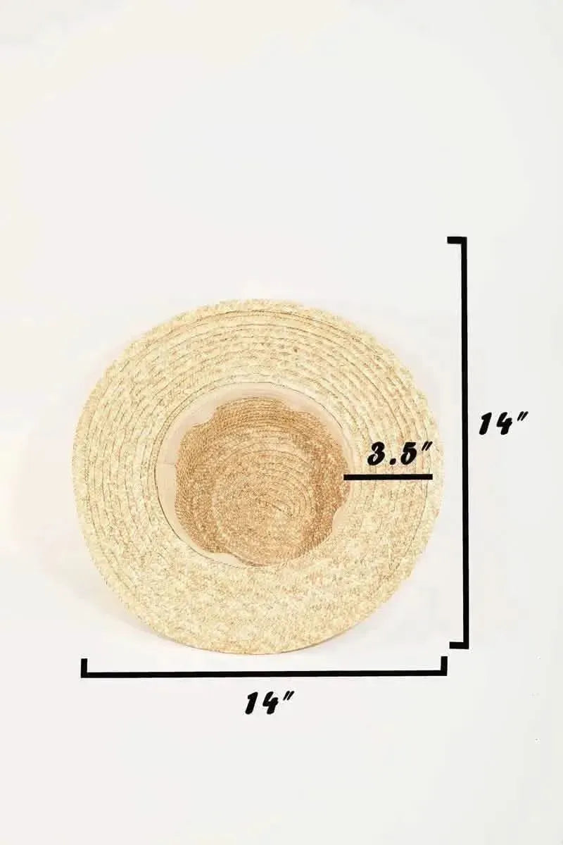 Fame Strap Wide Brim Straw Hat - Bad Moms Club