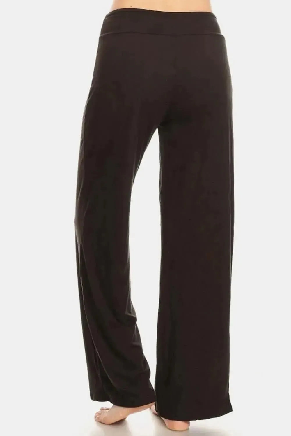 Leggings Depot High Waist Drawstring Wide Leg Pants - Bad Moms Club