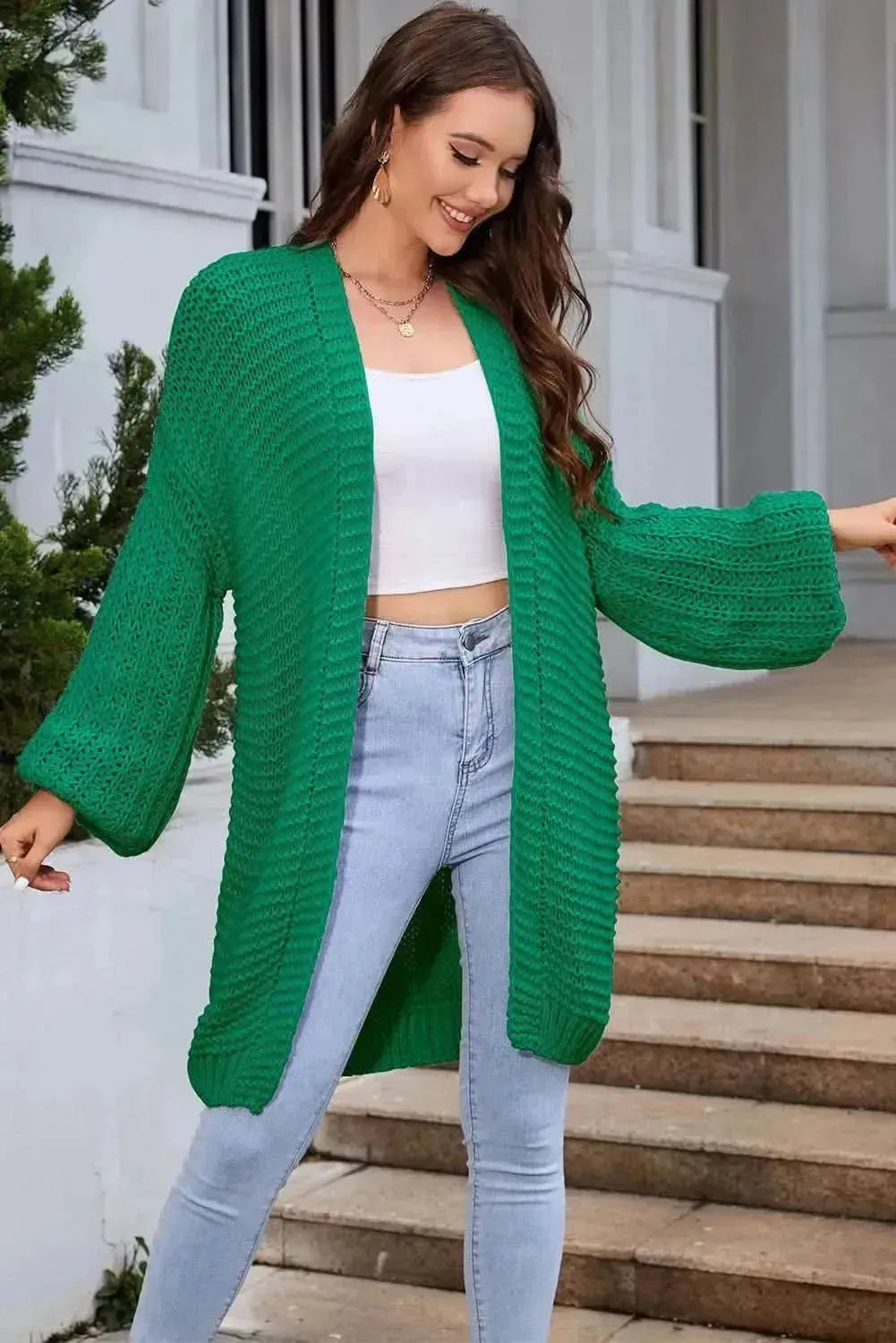 Open Front Longline Cardigan - Bad Moms Club