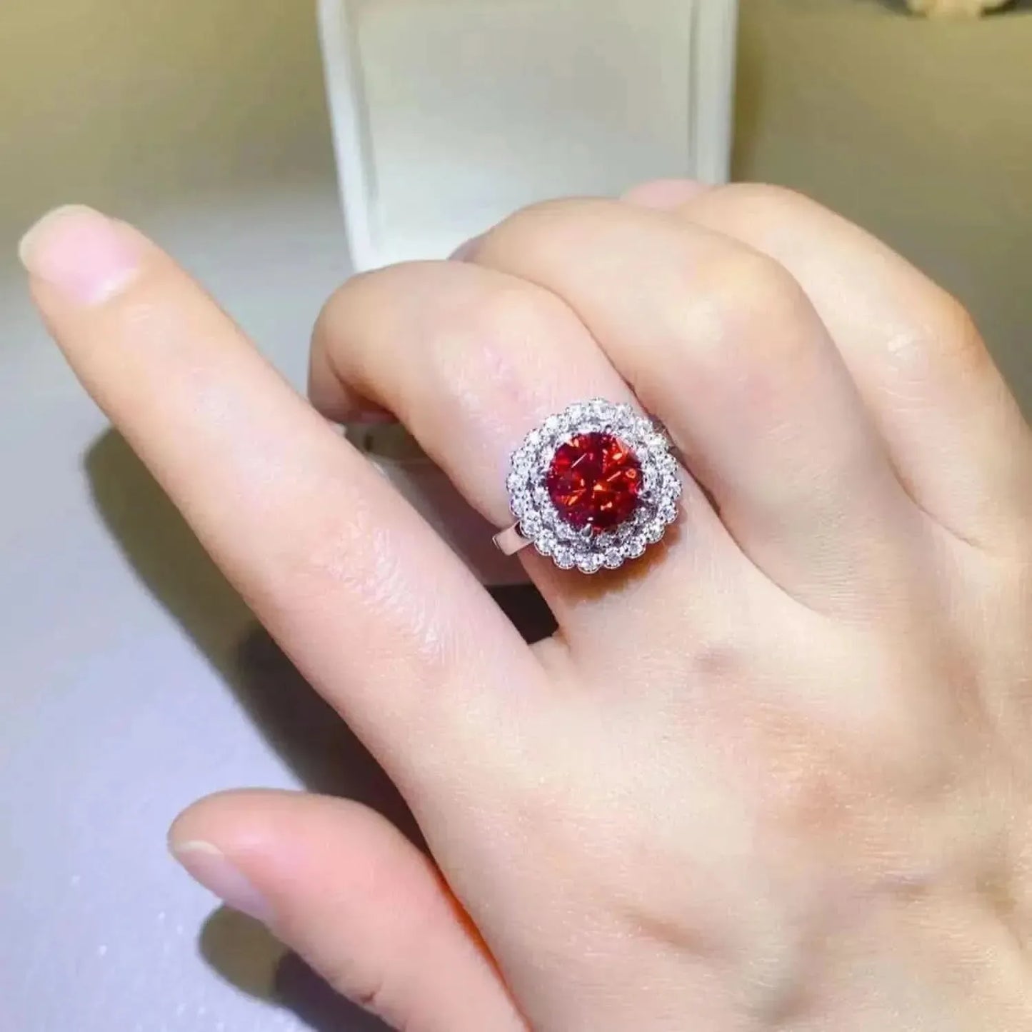 2 Carat Moissanite 925 Sterling Silver Ring - Bad Moms Club