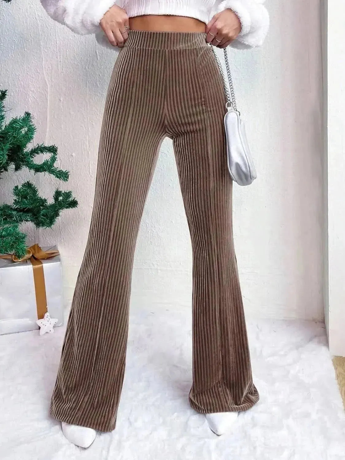 High Waist Flare Pants - Bad Moms Club