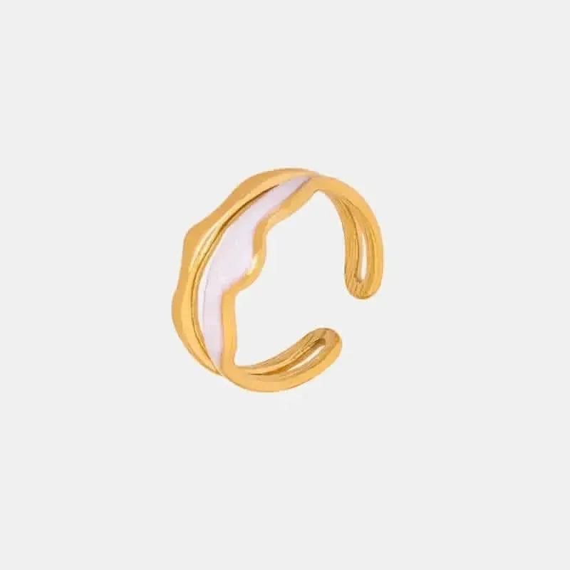 18K Gold-Plated Open Ring - Bad Moms Club