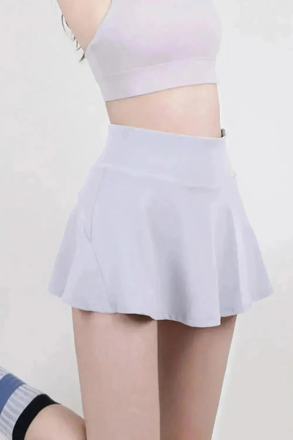 High Waist Pleated Active Skirt - Bad Moms Club