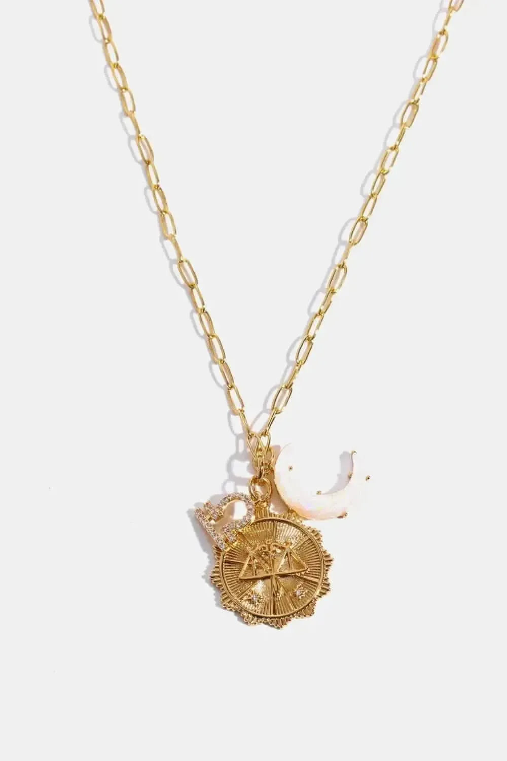 Constellation and Moon Pendant Copper Necklace - Bad Moms Club