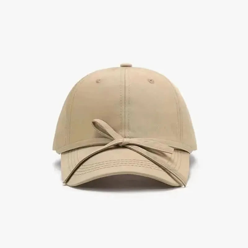Tied Bow Cotton Baseball Cap - Bad Moms Club