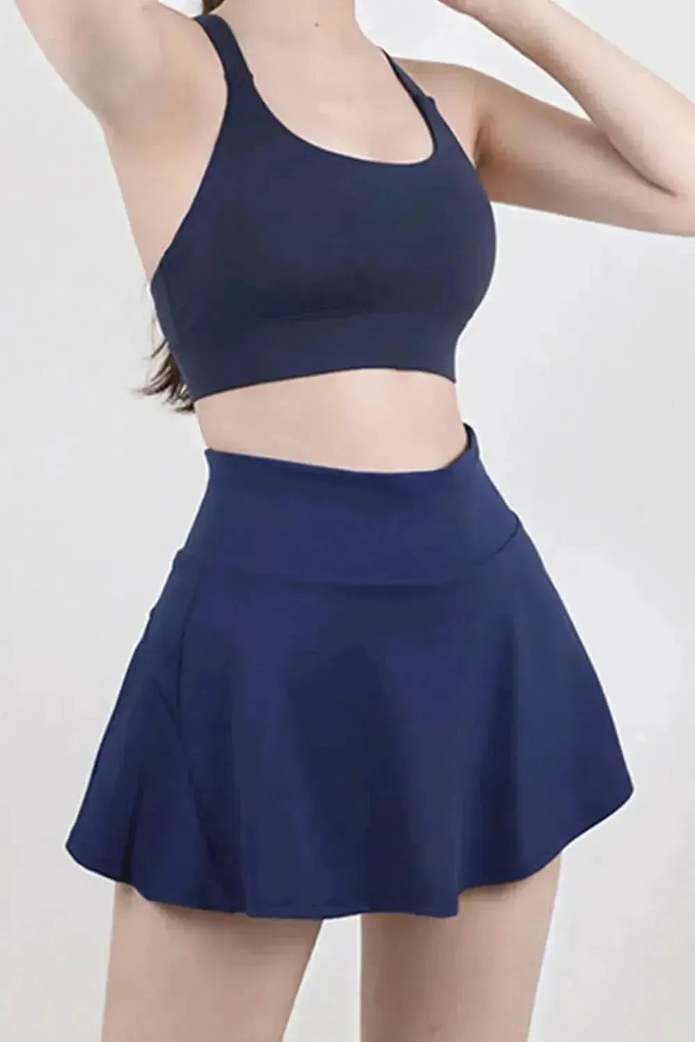 High Waist Pleated Active Skirt - Bad Moms Club
