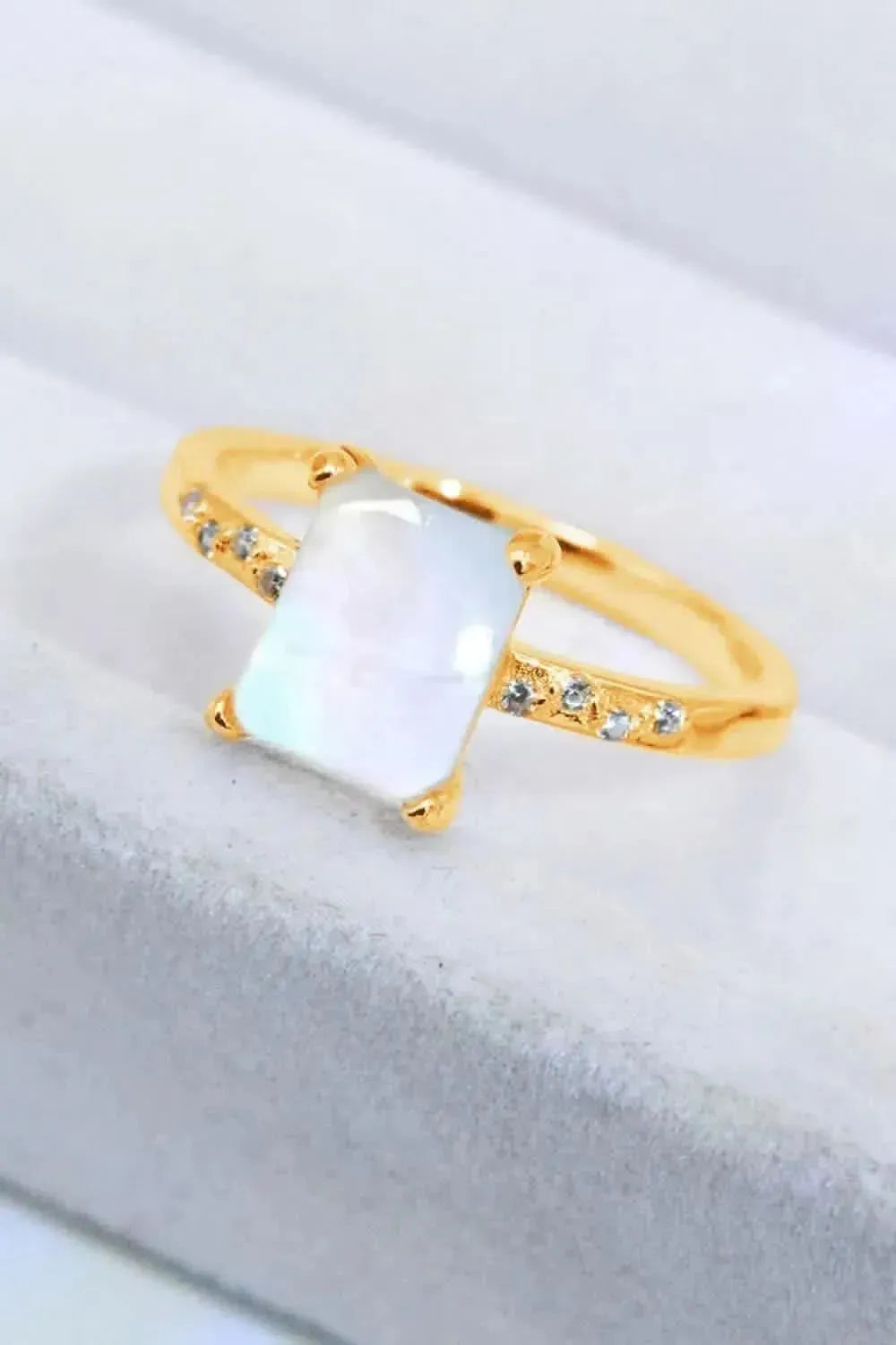 Square Moonstone Ring - Bad Moms Club