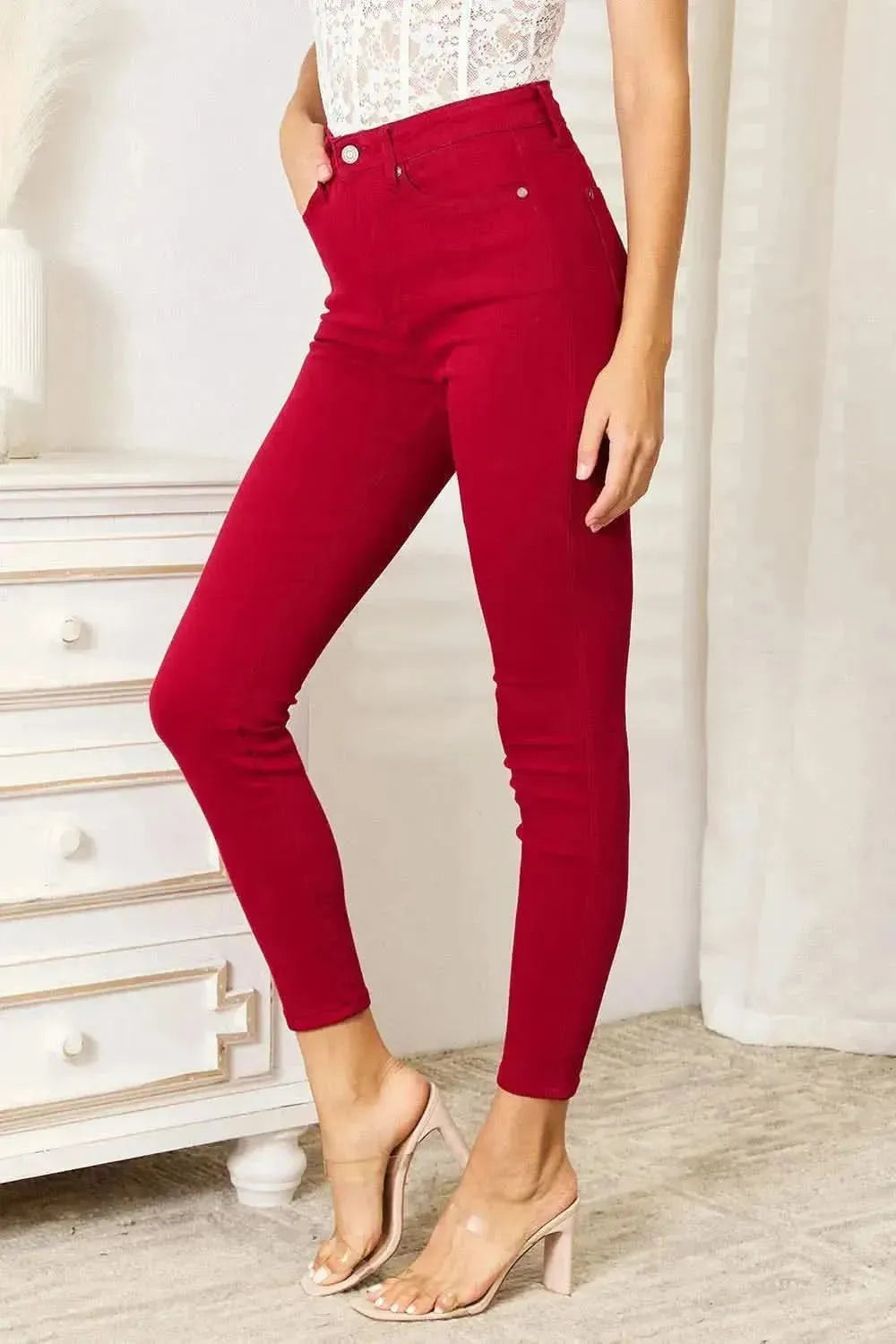 Judy Blue Full Size High Waist Tummy Control Skinny Jeans - Bad Moms Club