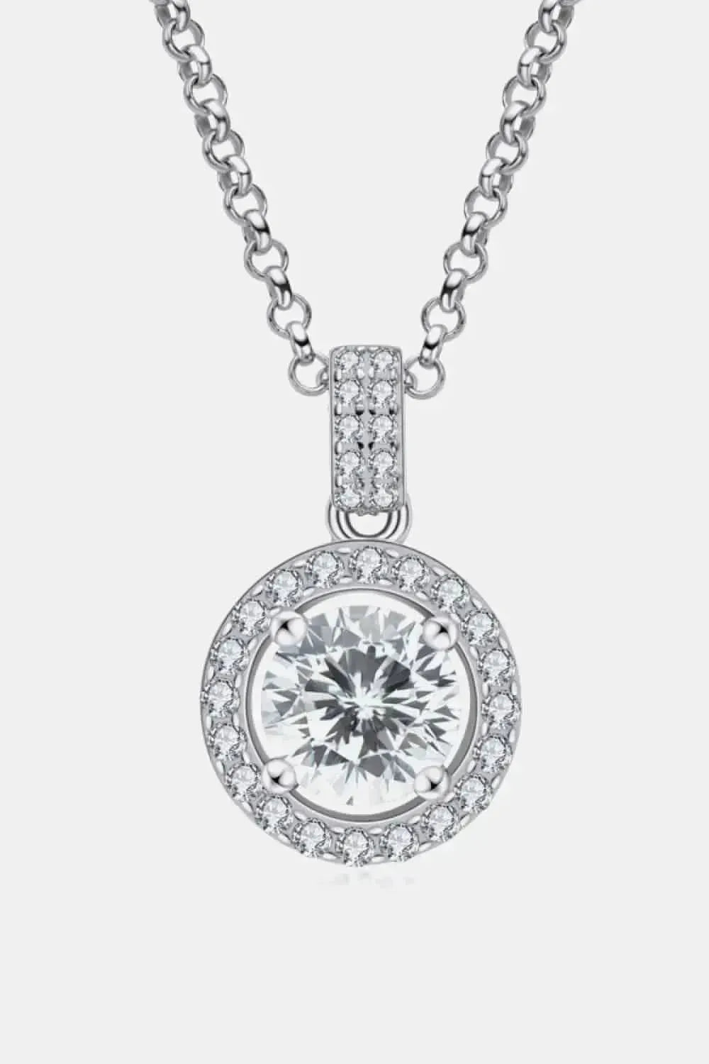 Zircon Pendant 925 Sterling Silver Necklace - Bad Moms Club