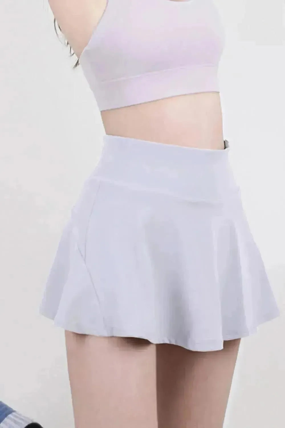 High Waist Pleated Active Skirt - Bad Moms Club