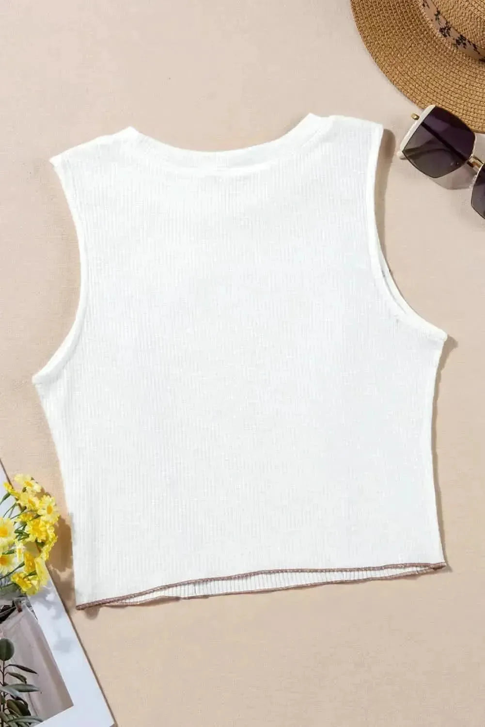 Round Neck Sleeveless Tank - Bad Moms Club