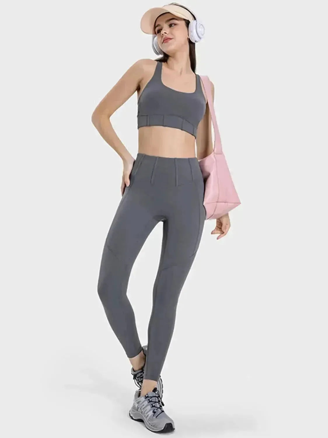 Square Neck Wide Strap Active Tank - Bad Moms Club