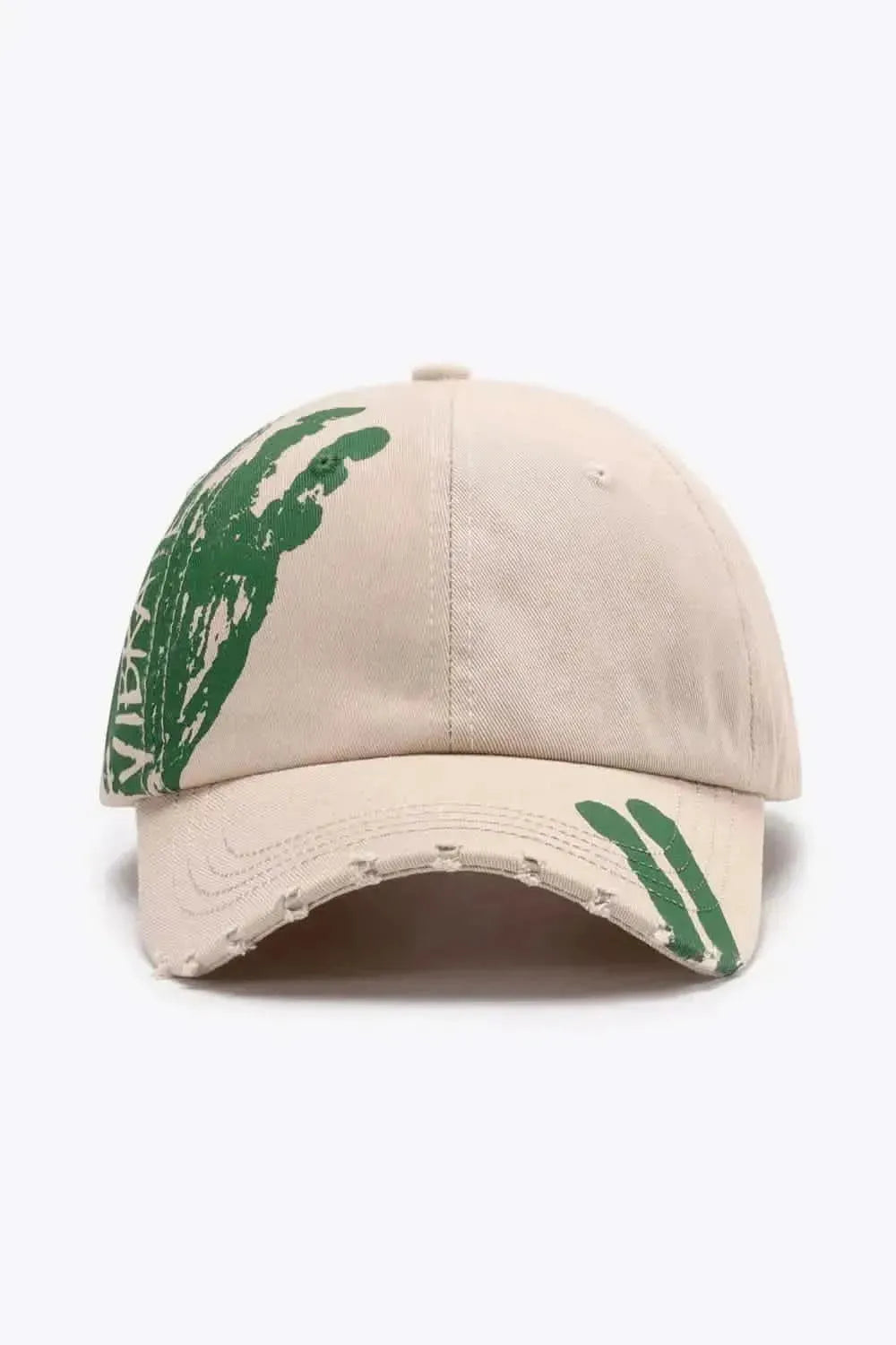 VIBRA Graphic Distressed Adjustable Baseball Cap - Bad Moms Club