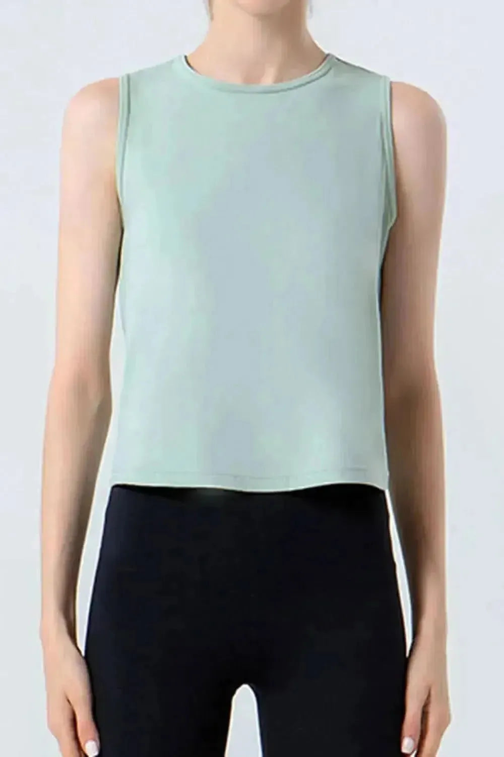 Round Neck Active Tank - Bad Moms Club