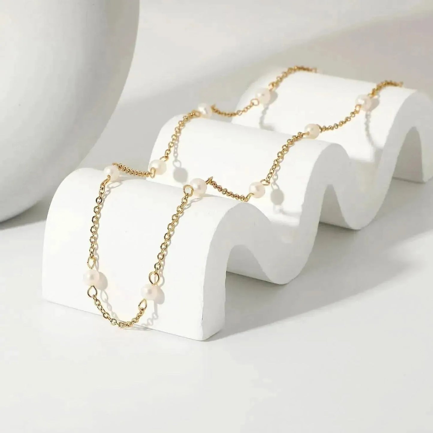 Freshwater Pearl 18K Gold-Plated Necklace - Bad Moms Club