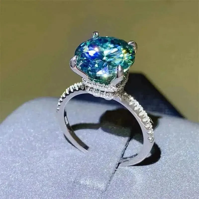 5 Carat Moissanite Zircon 925 Sterling Silver Ring - Bad Moms Club