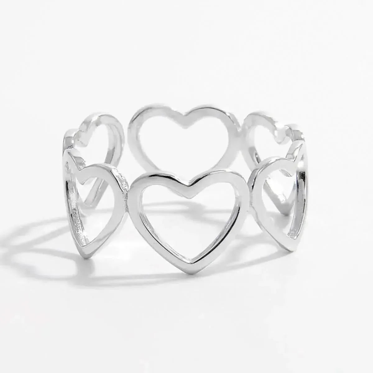 925 Sterling Silver Heart Ring - Bad Moms Club