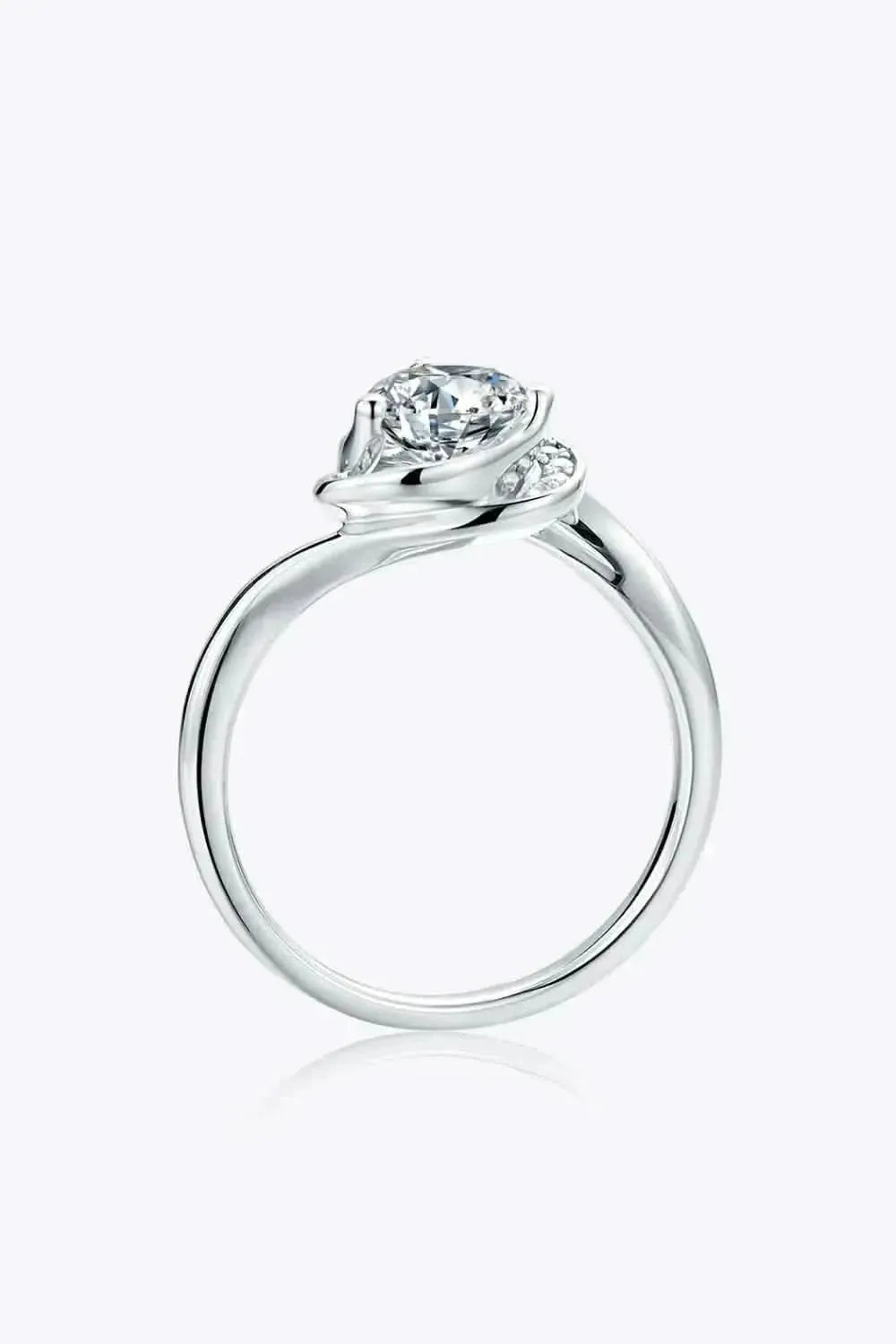1 Carat Moissanite 925 Sterling Silver Heart Ring - Bad Moms Club