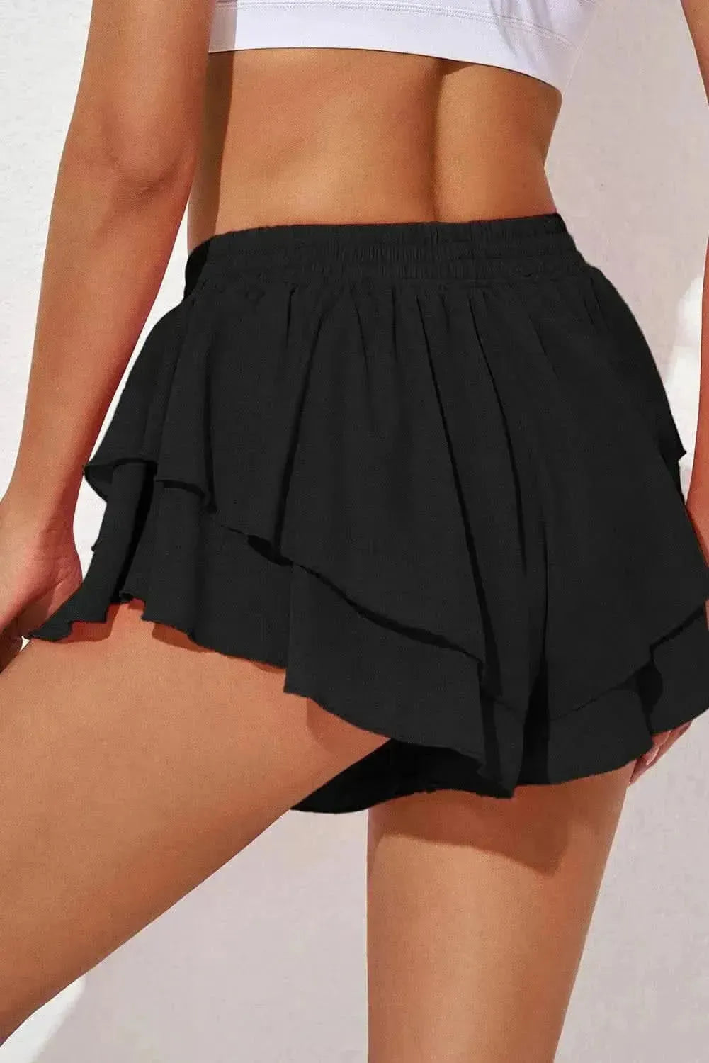 Layered Mid-Rise Waist Active Skirt - Bad Moms Club