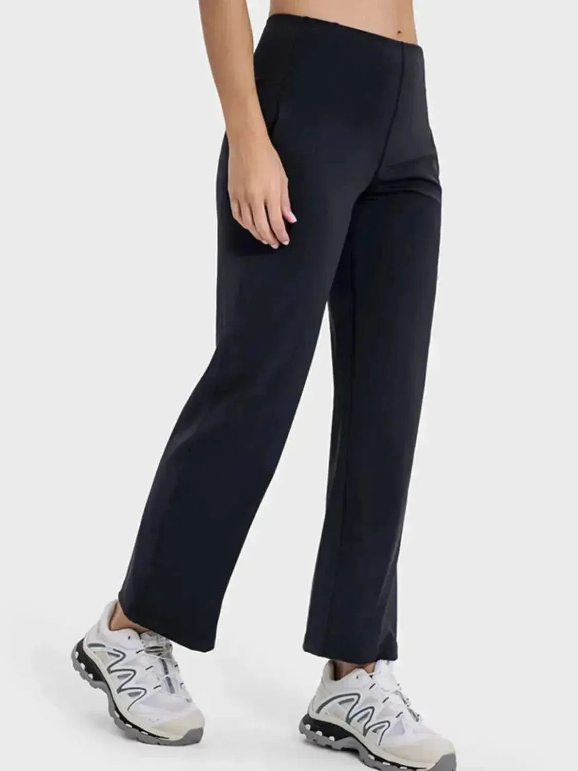 Pocketed High Waist Active Pants - Bad Moms Club