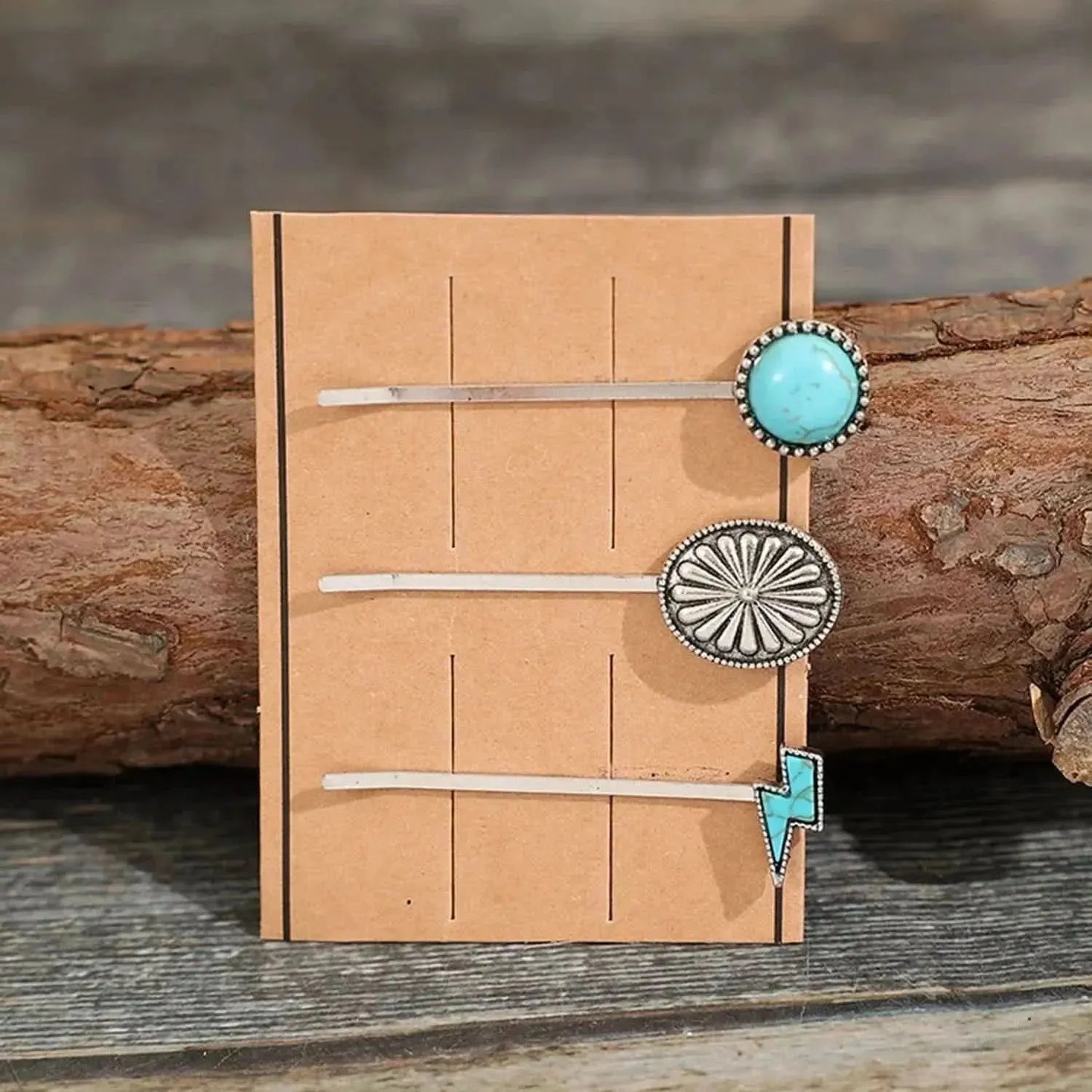 3 PCS/Set Artificial Turquoise Hair Pins - Bad Moms Club