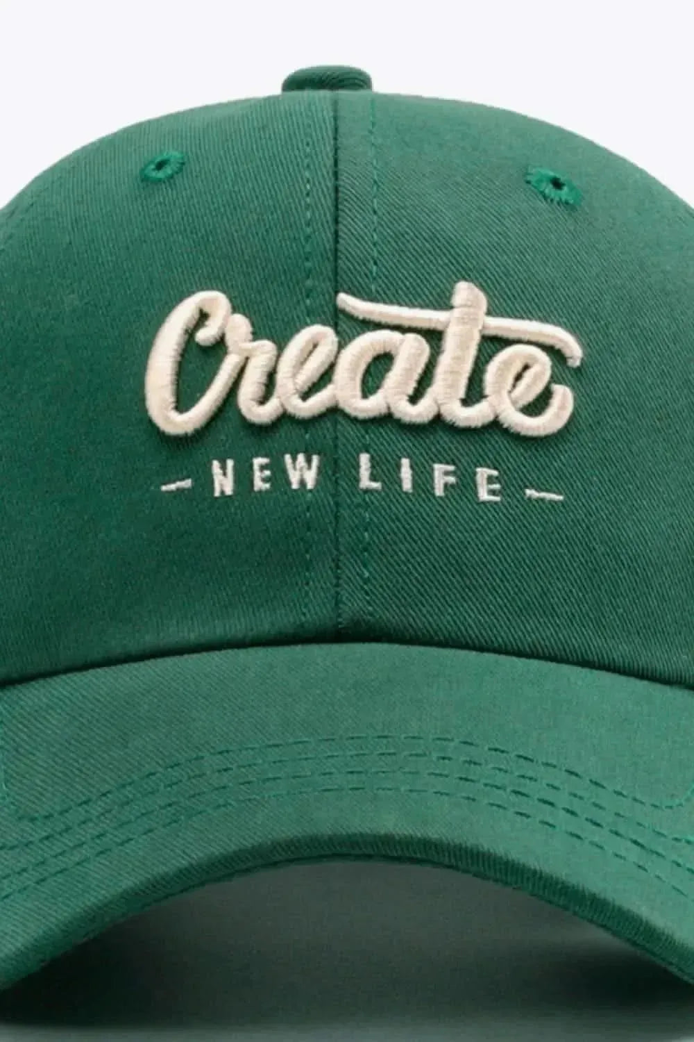 CREATE NEW LIFE Adjustable Cotton Baseball Cap - Bad Moms Club